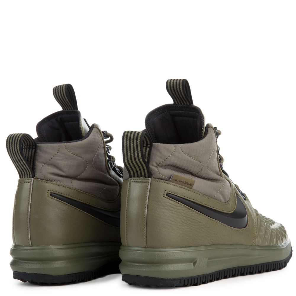 NIKE Mens Lunar Force 1 Duckboot '17 Medium OliveBlack Wolf Grey 916682 202 Size 11.5 NIKE Mens Lunar Force 1 Duckboot '17 Medium OliveBlack Wolf Grey 916682 202 Size 11.5
