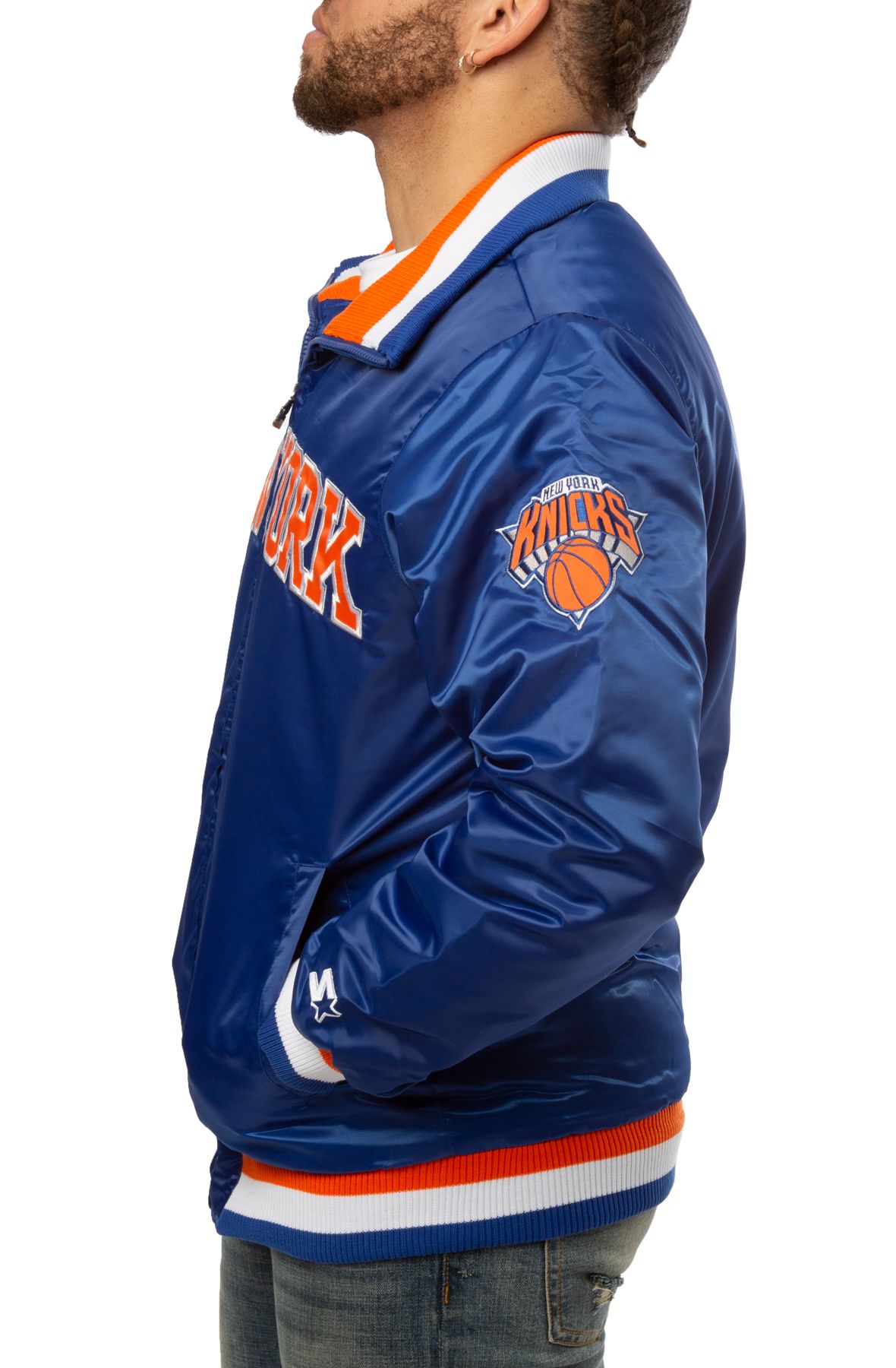 Knicks on sale letterman jacket