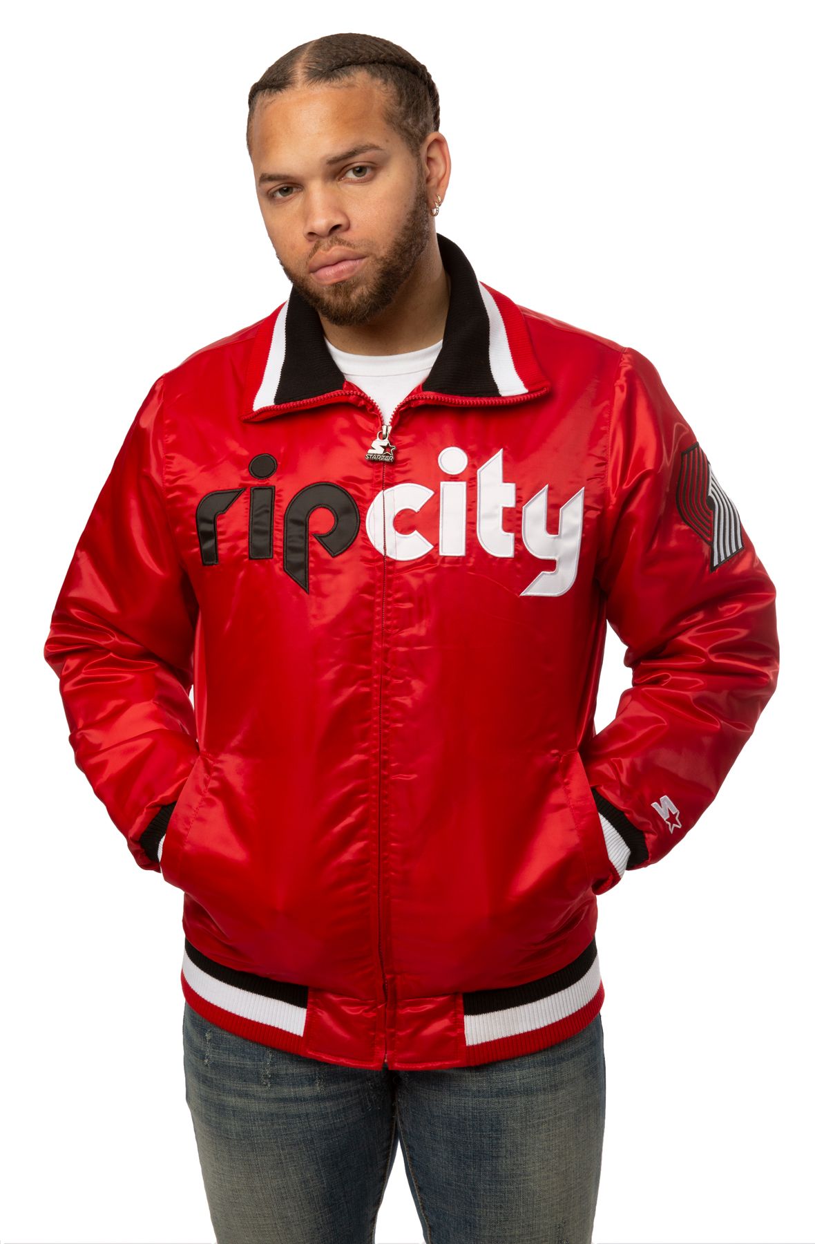 STARTER Portland Trailblazers Varsity Jacket LS830697-PTB Shiekh