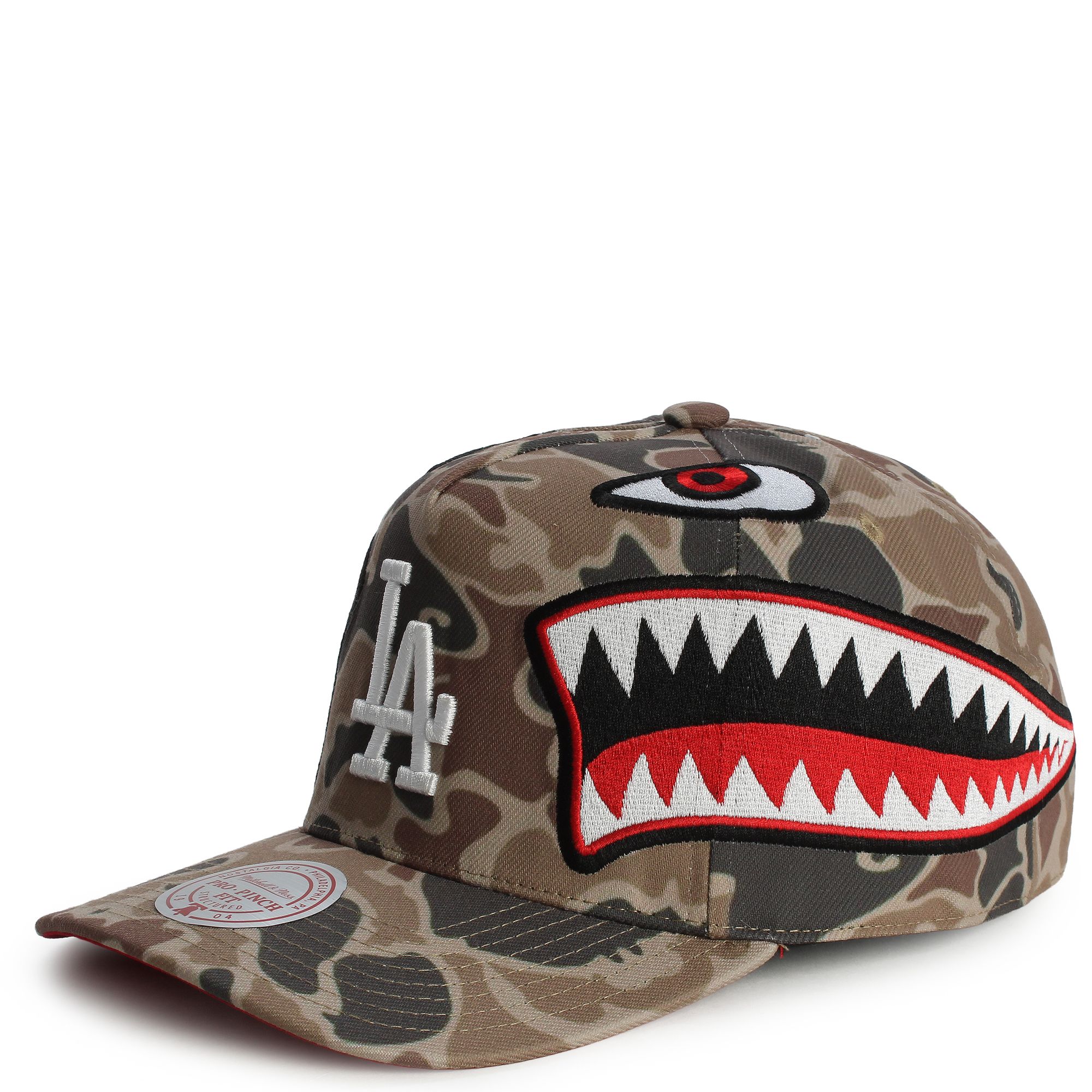 MITCHELL AND NESS MLB Los Angeles Dodgers Shark Pro-Pinch Snapback