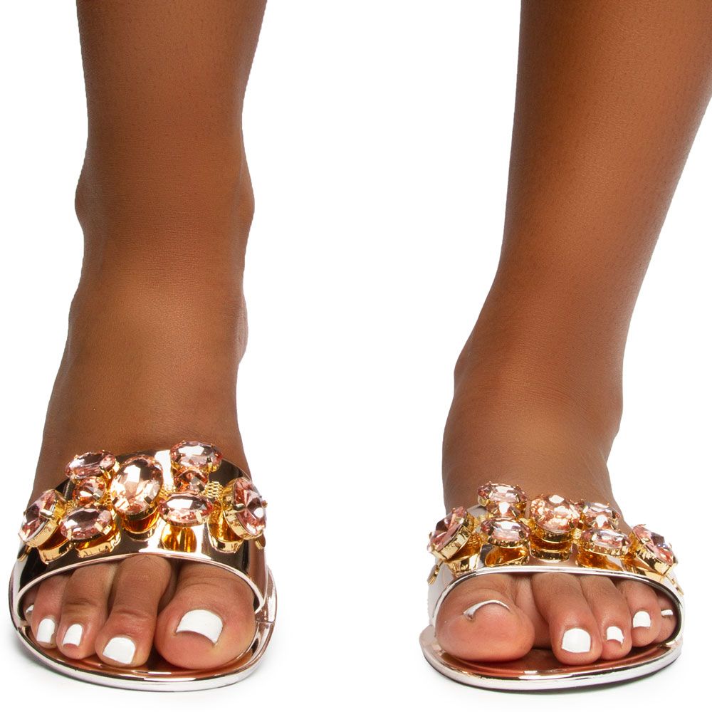 liliana rhinestone slides