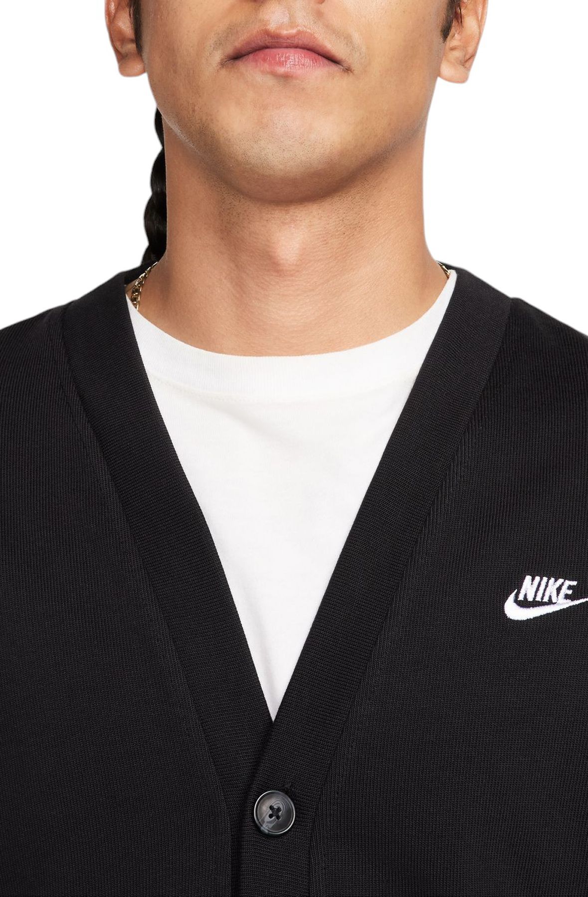 NIKE Club Knit Fairway Cardigan FN3898 010 - Shiekh