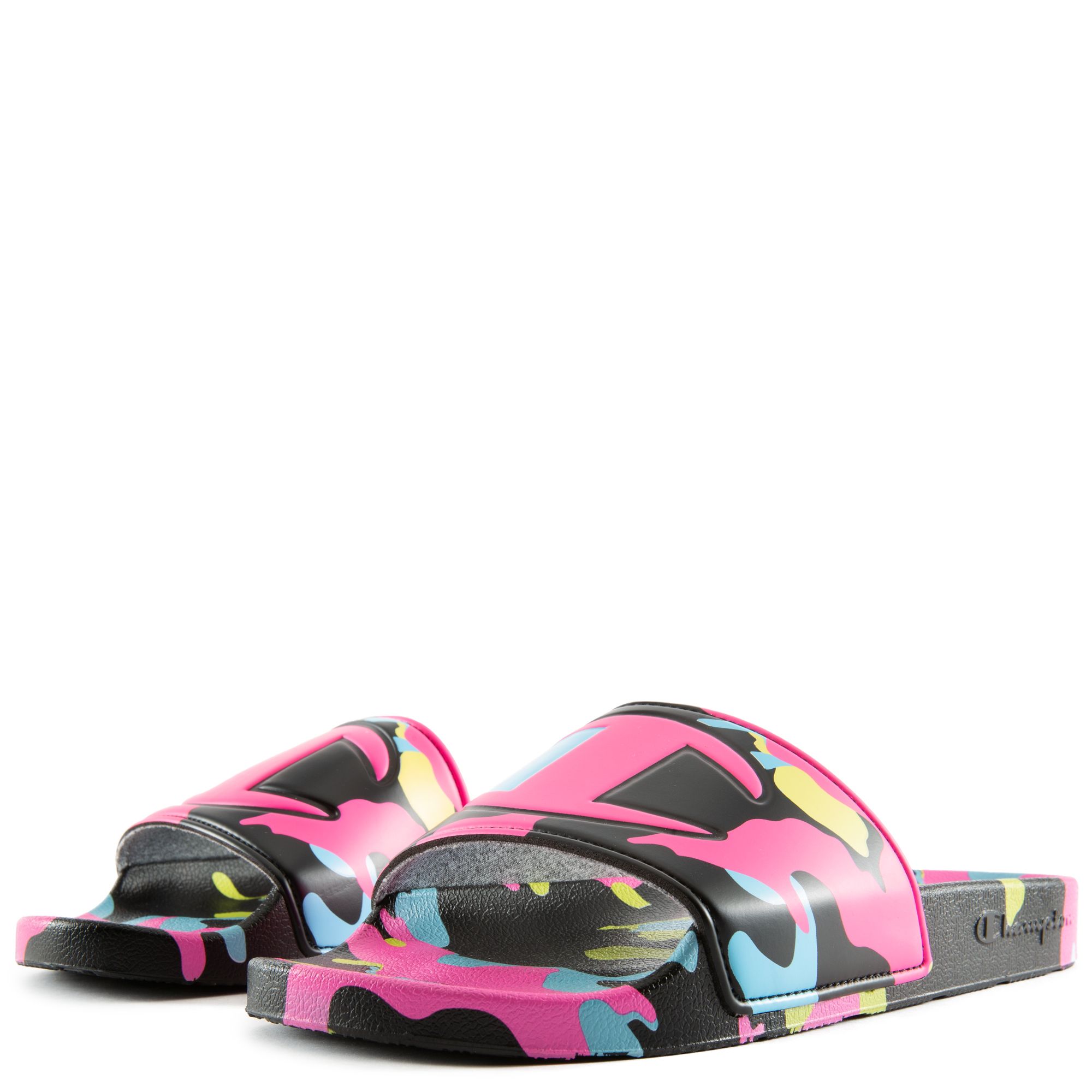 White Champion Camouflage Slides NEW Champion Camo White Orange