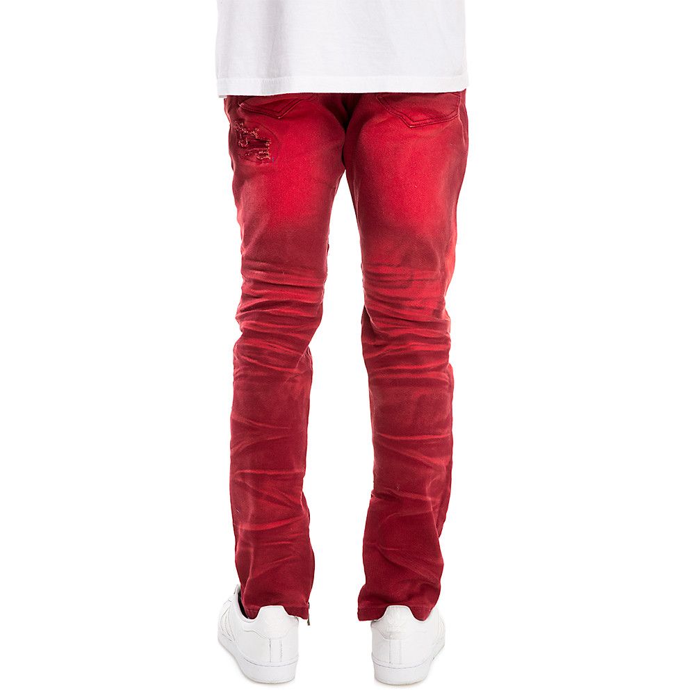 burgundy jeans