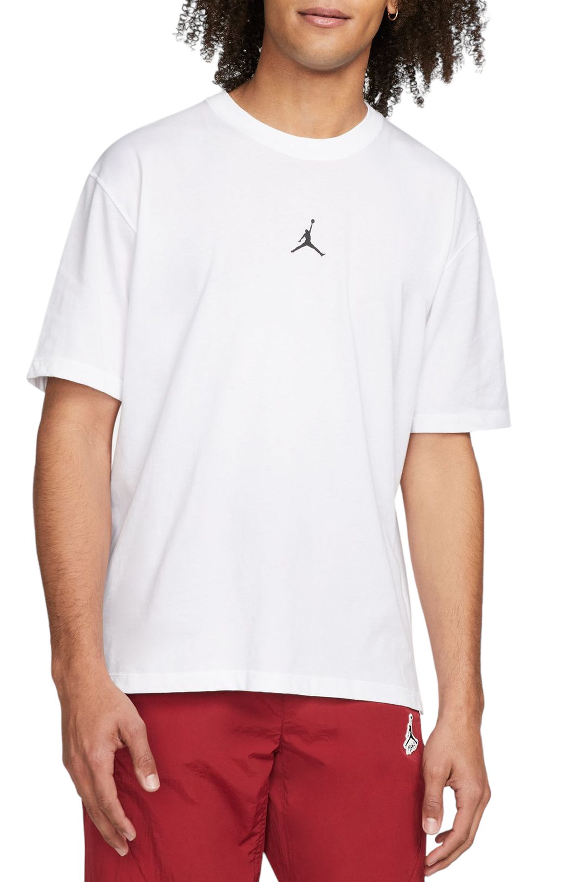 NIKE Air Jordan Boys Jumpman 23 Dri-Fit T-Shirt (Large, White)