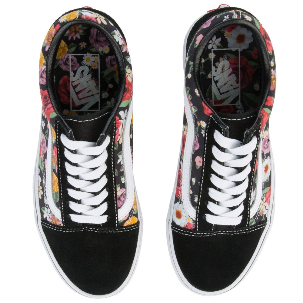 vans old skool digi floral skate shoes