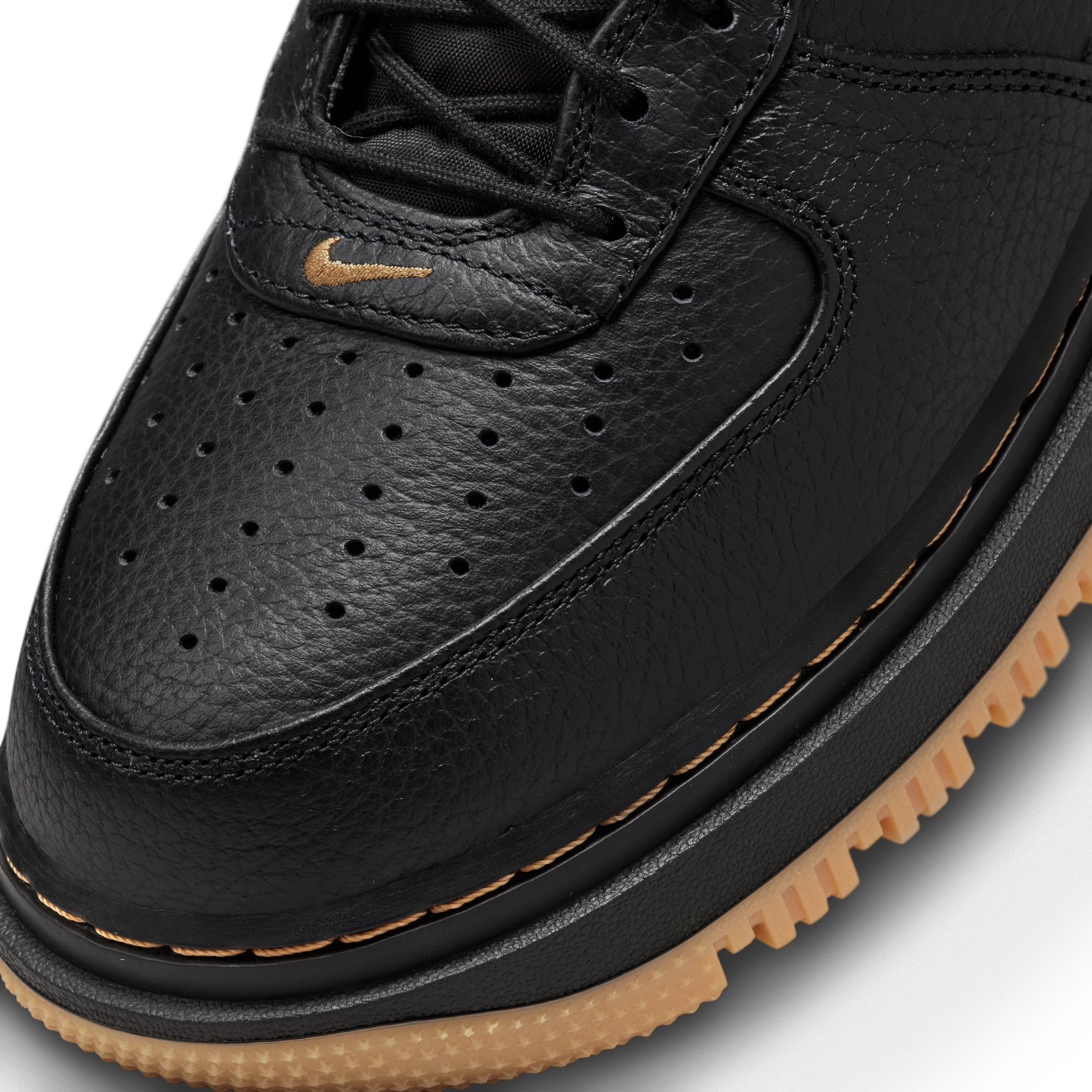 Men's shoes Nike Air Force 1 Luxe Black/ Black-Bucktan-Gum Yellow