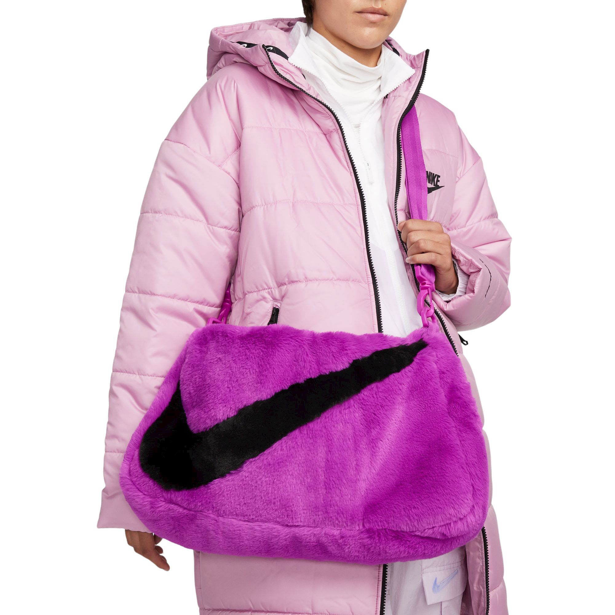 Nike Faux Fur Tote Bag Vivid Purple - FW22 - US