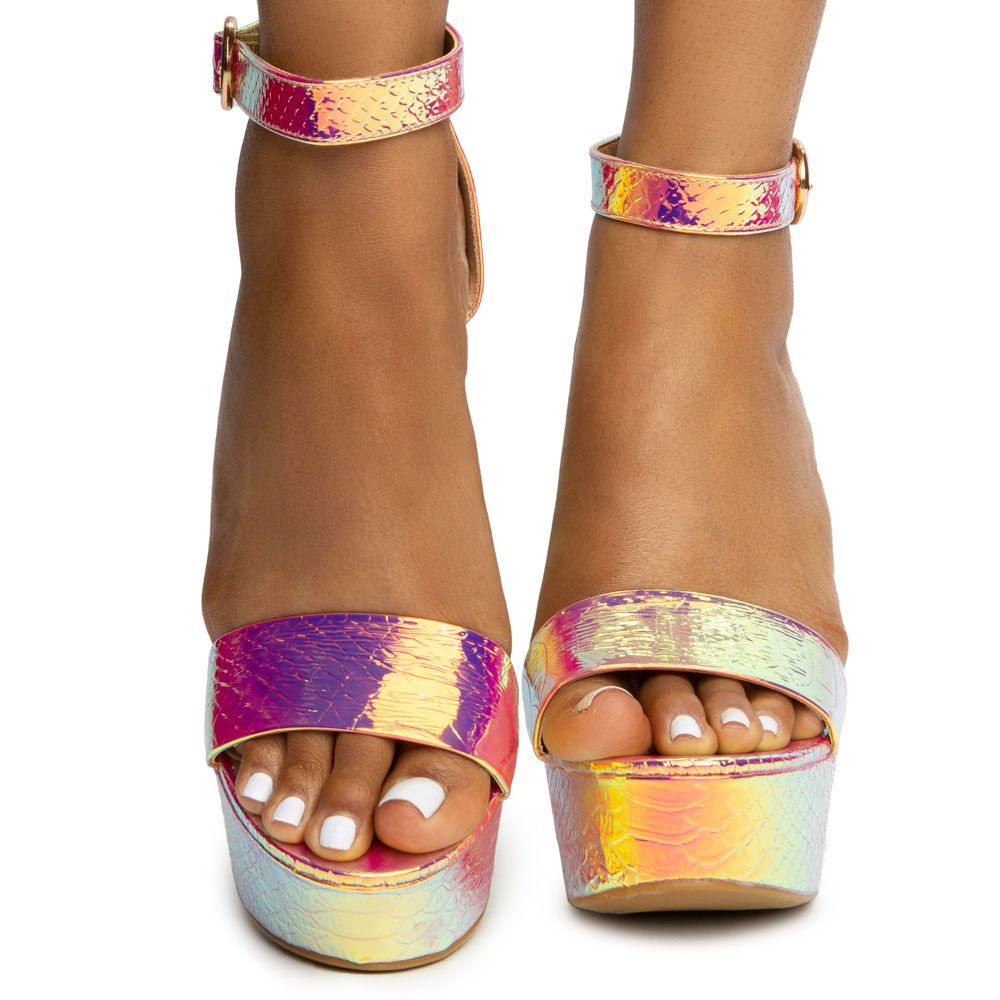 white chunky heels open toe