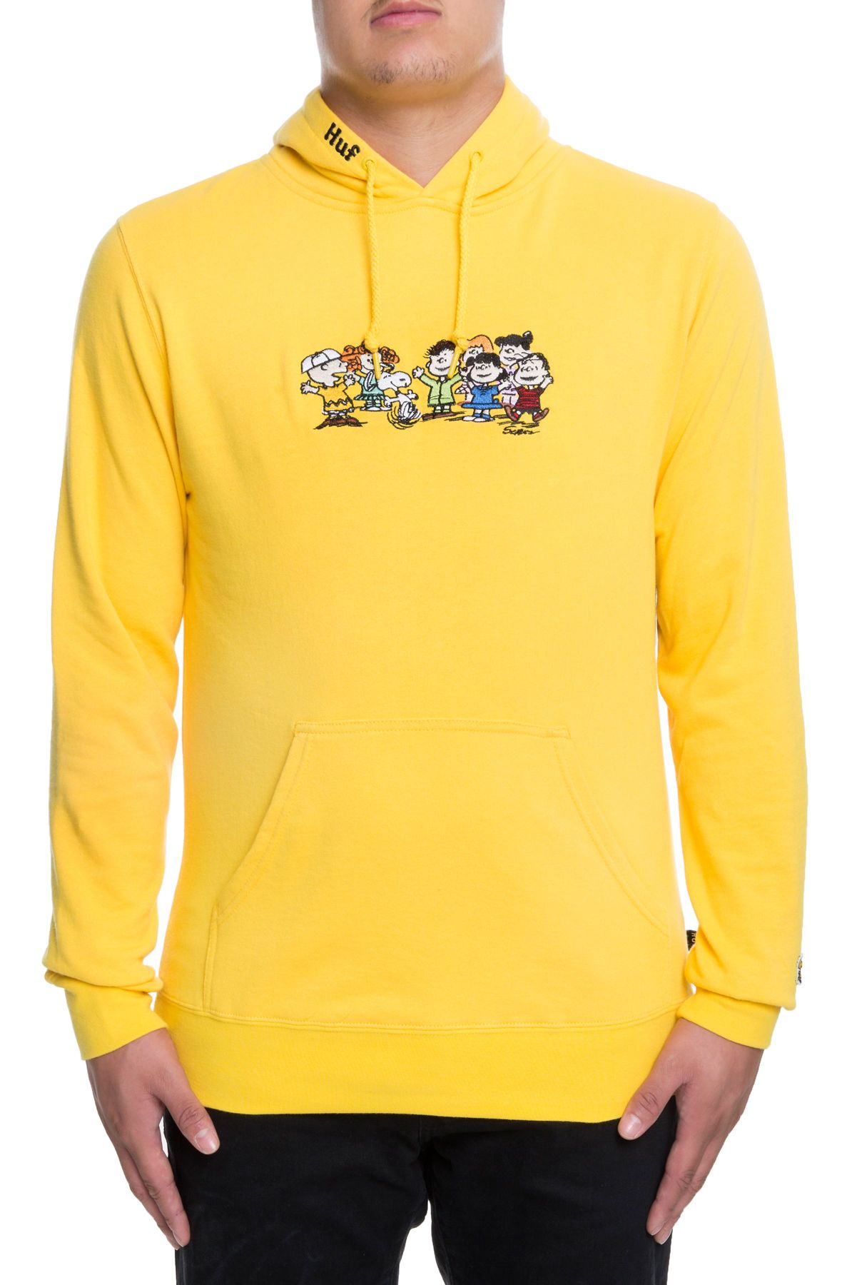 HUF The Peanuts End Credits Pullover Hoodie in FL00080YELLW Shiekh