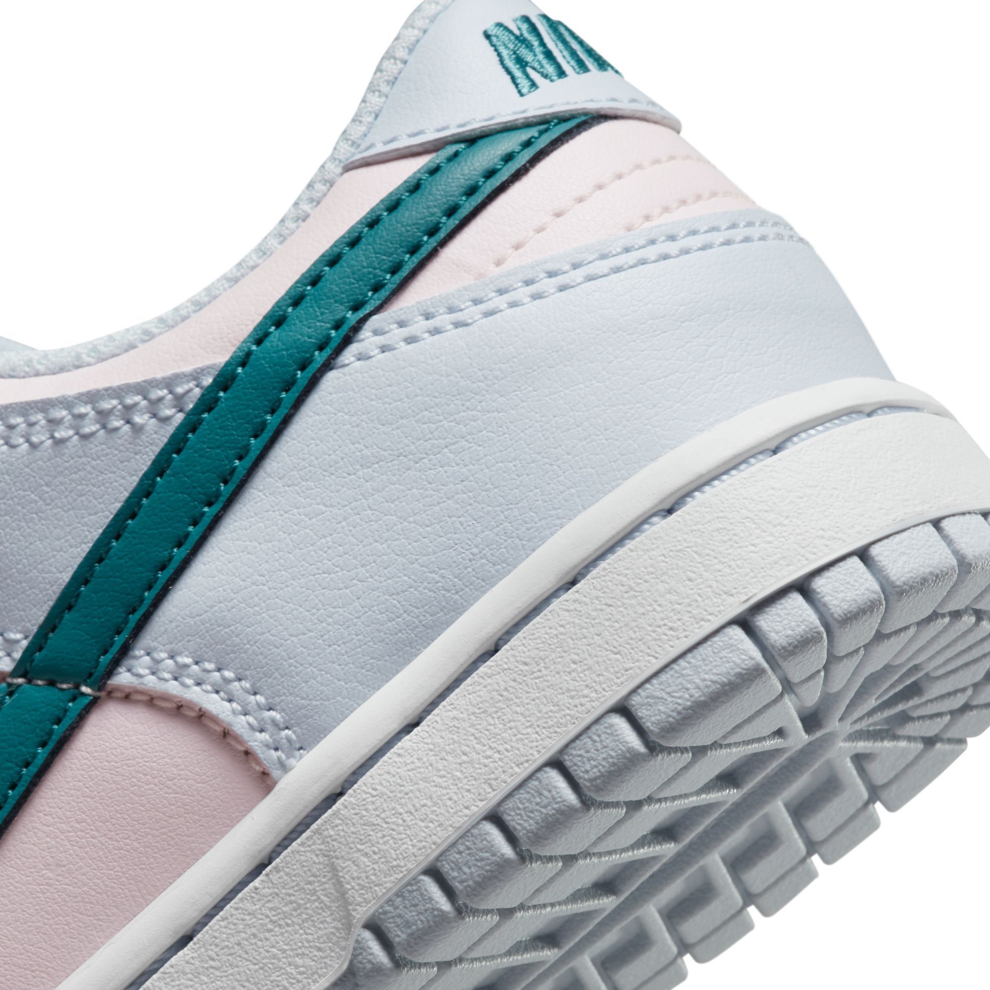 Nike Grade School Dunk Low - Football Grey / Mineral Teal / Pearl Pink –  Kith