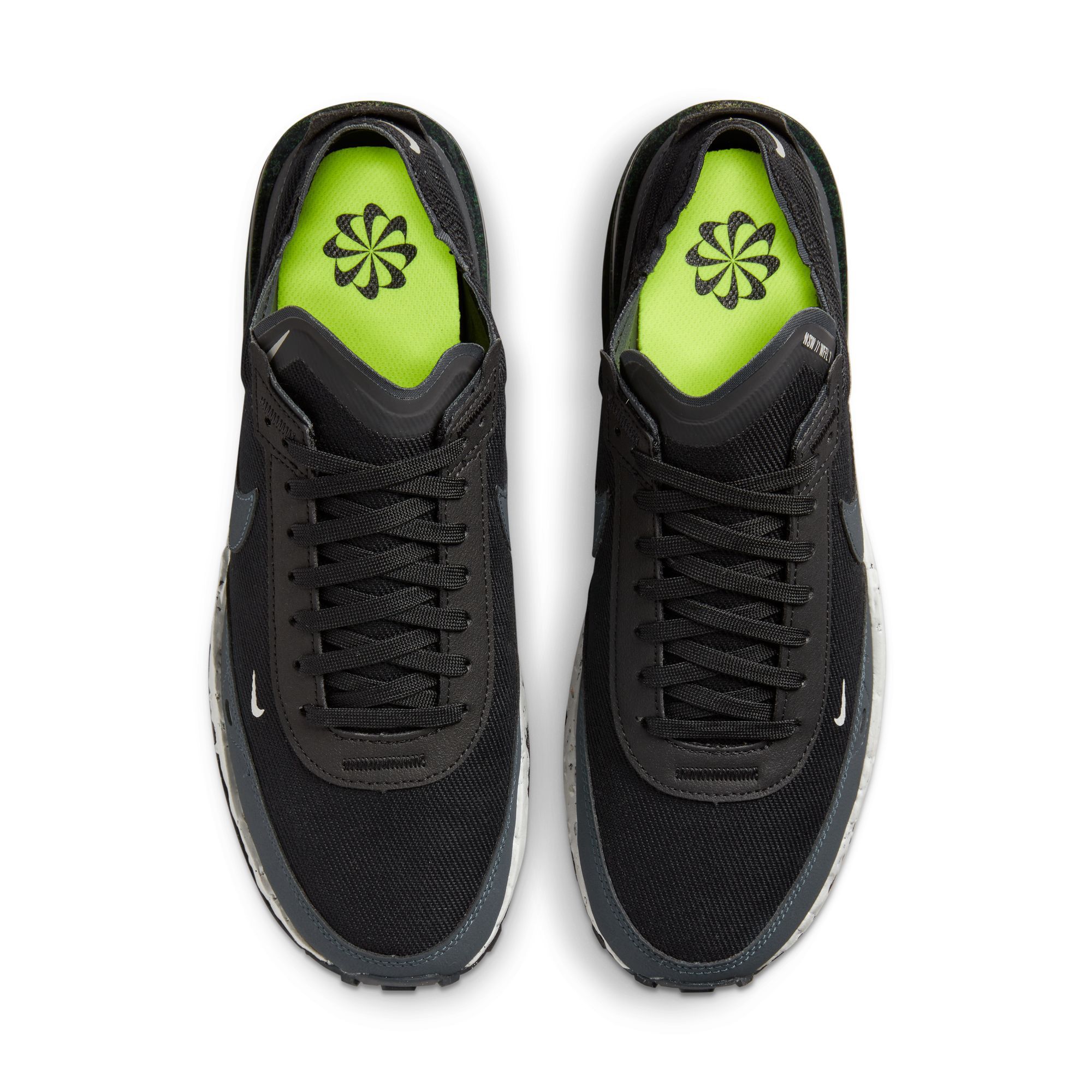 Men Size 9 Nike Waffle One Crater Black Grey Fog Sneakers Shoes DH7751-001 NIKE Waffle One Crater DH7751 001 - Shiekh main image 4