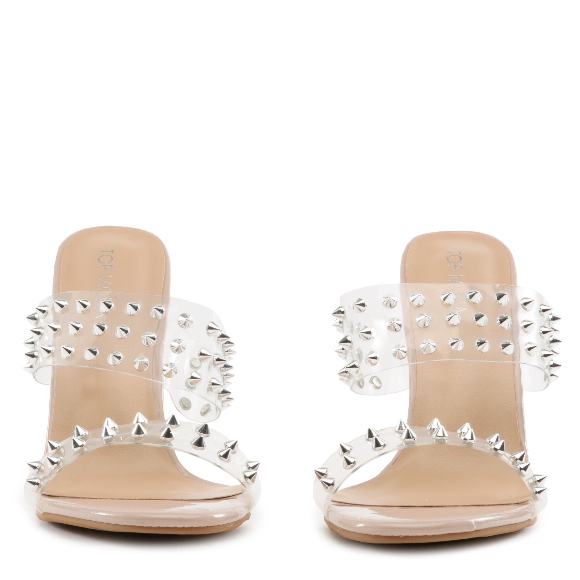 TOP GUY INT'L TRADING Alder-8 Studded High Heel ALDER-8-NUD - Shiekh