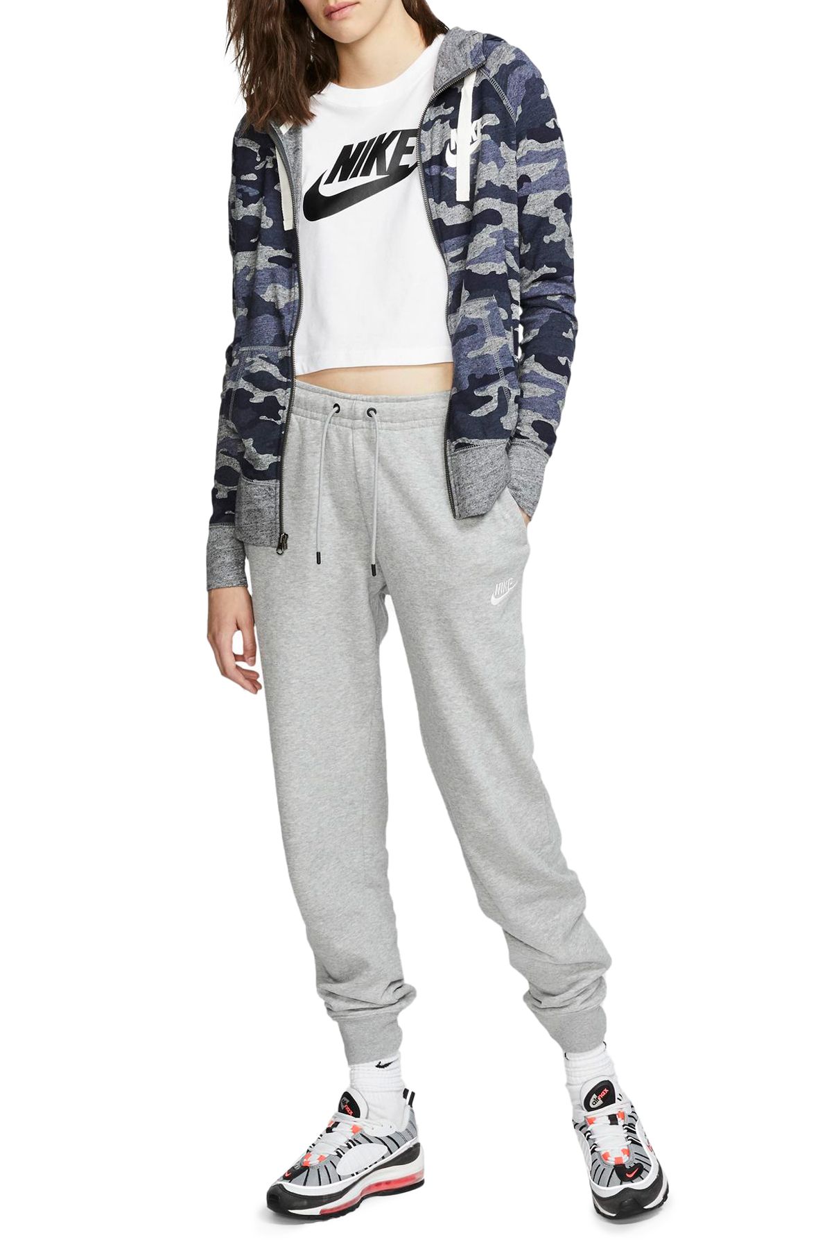 Nike Sportswear BV4095-063 Essential Fleece Grey Sweatpants Women Size Med  NWT