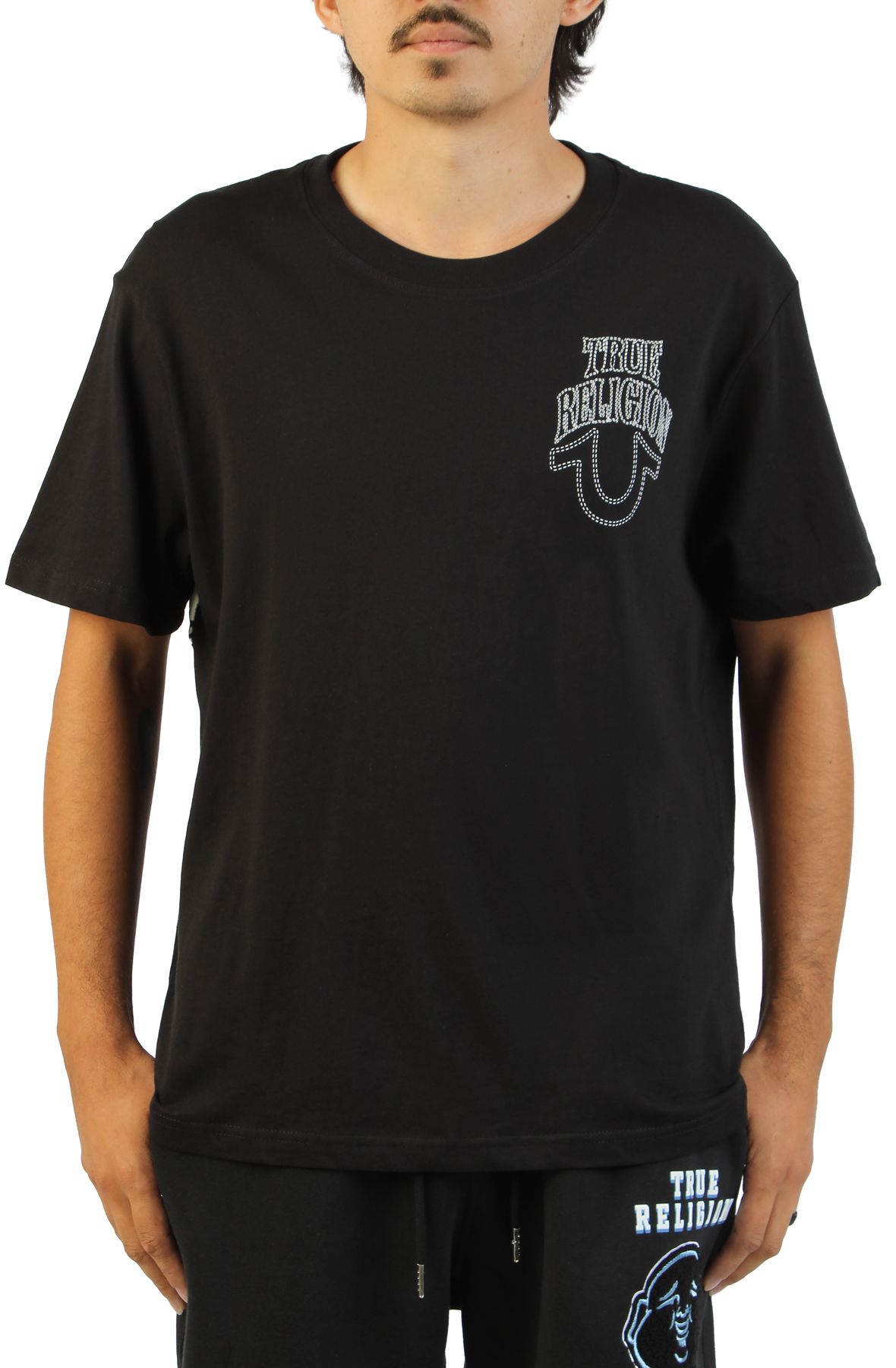 TRUE RELIGION no. 1 buddha logo heavyweight t-shirt 110783-1001