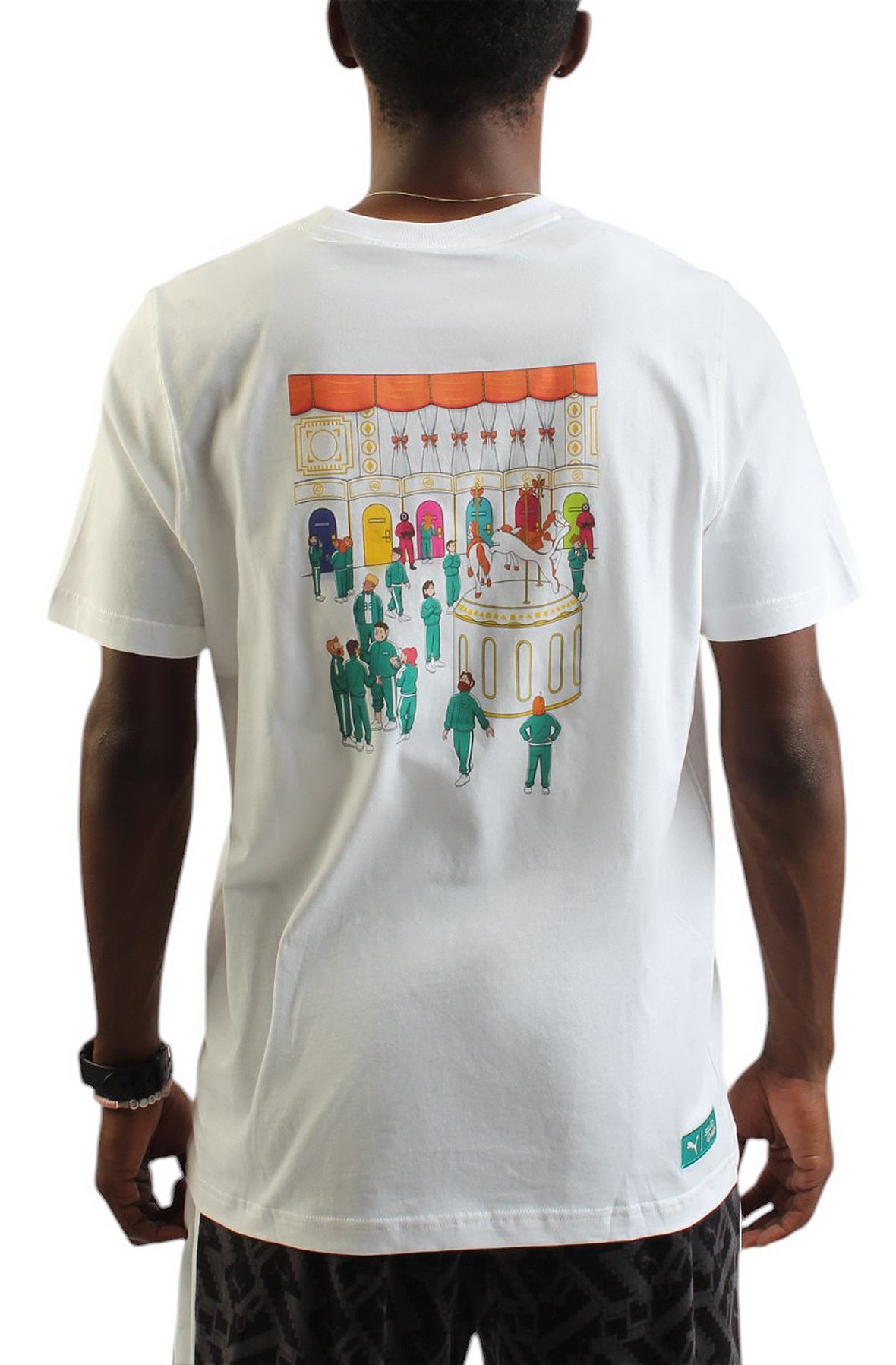 ★ PUMA★ Puma X Squid Game Graphic Tee White 62742602 6274 PUMA x Squid Game Graphic T-Shirt | Foot Locker