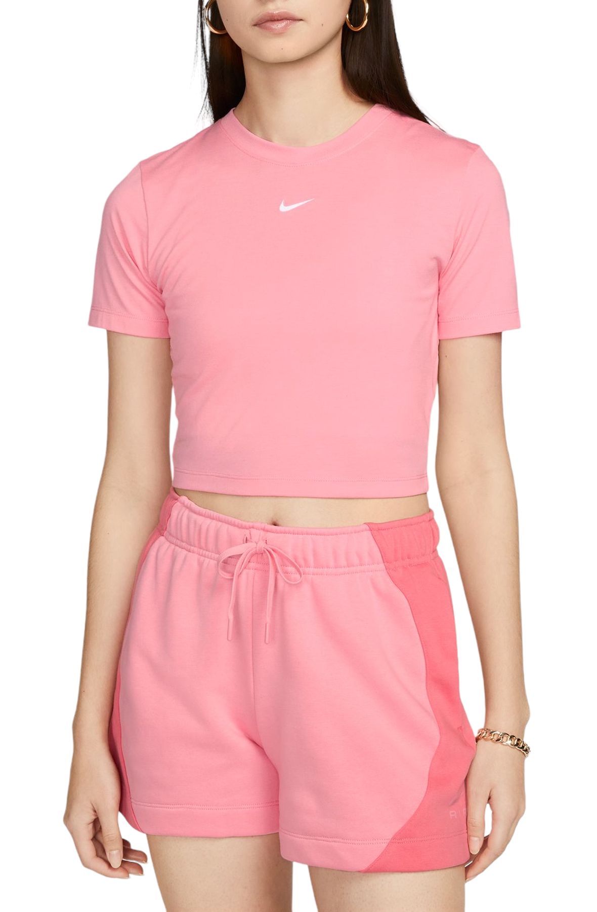 Doe een poging Republiek commentaar NIKE Sportswear Essential Slim-Fit Cropped T-Shirt FB2873 611 - Shiekh