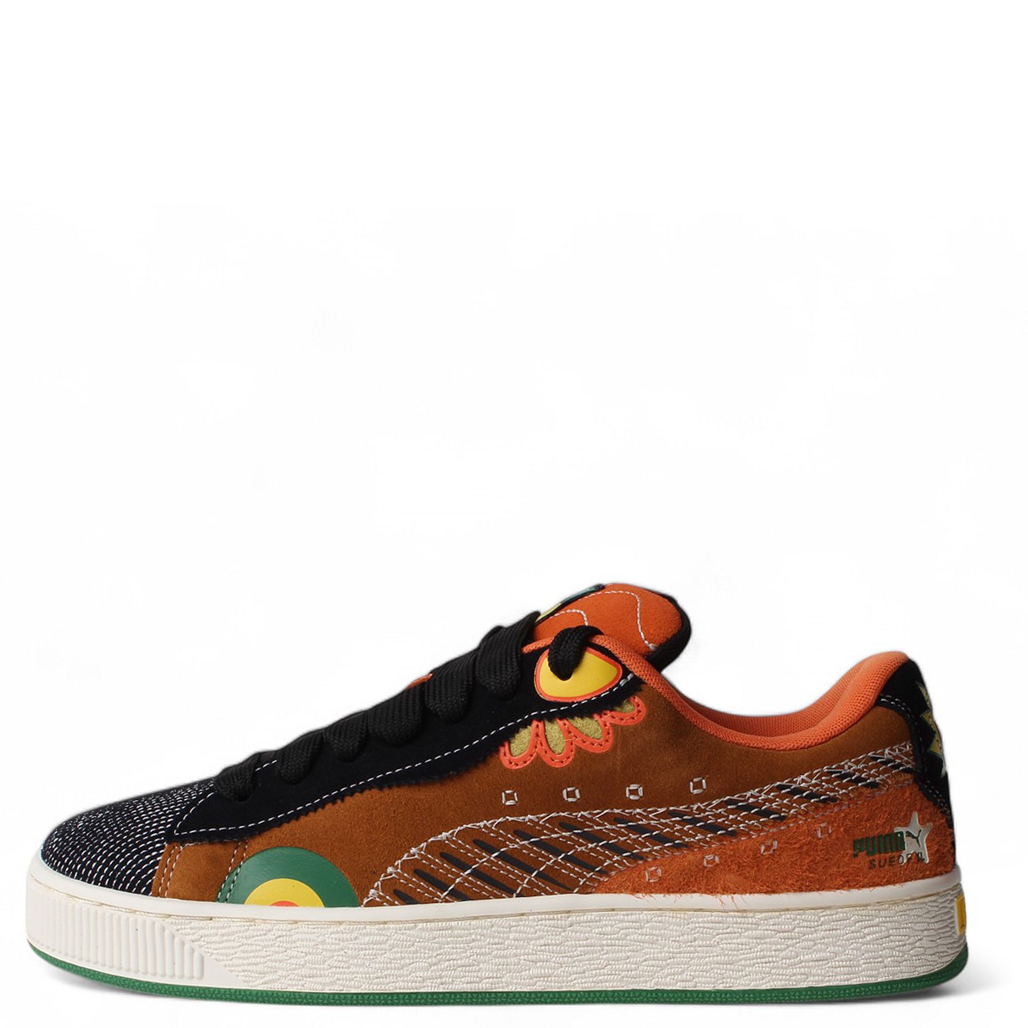 Puma Suede XL Mens 10.5 Dia de Muertos Carmel Latte Black WSS