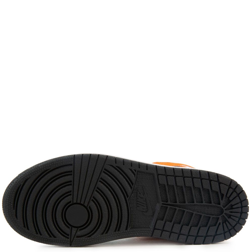 air jordan 1 mid black starfish white