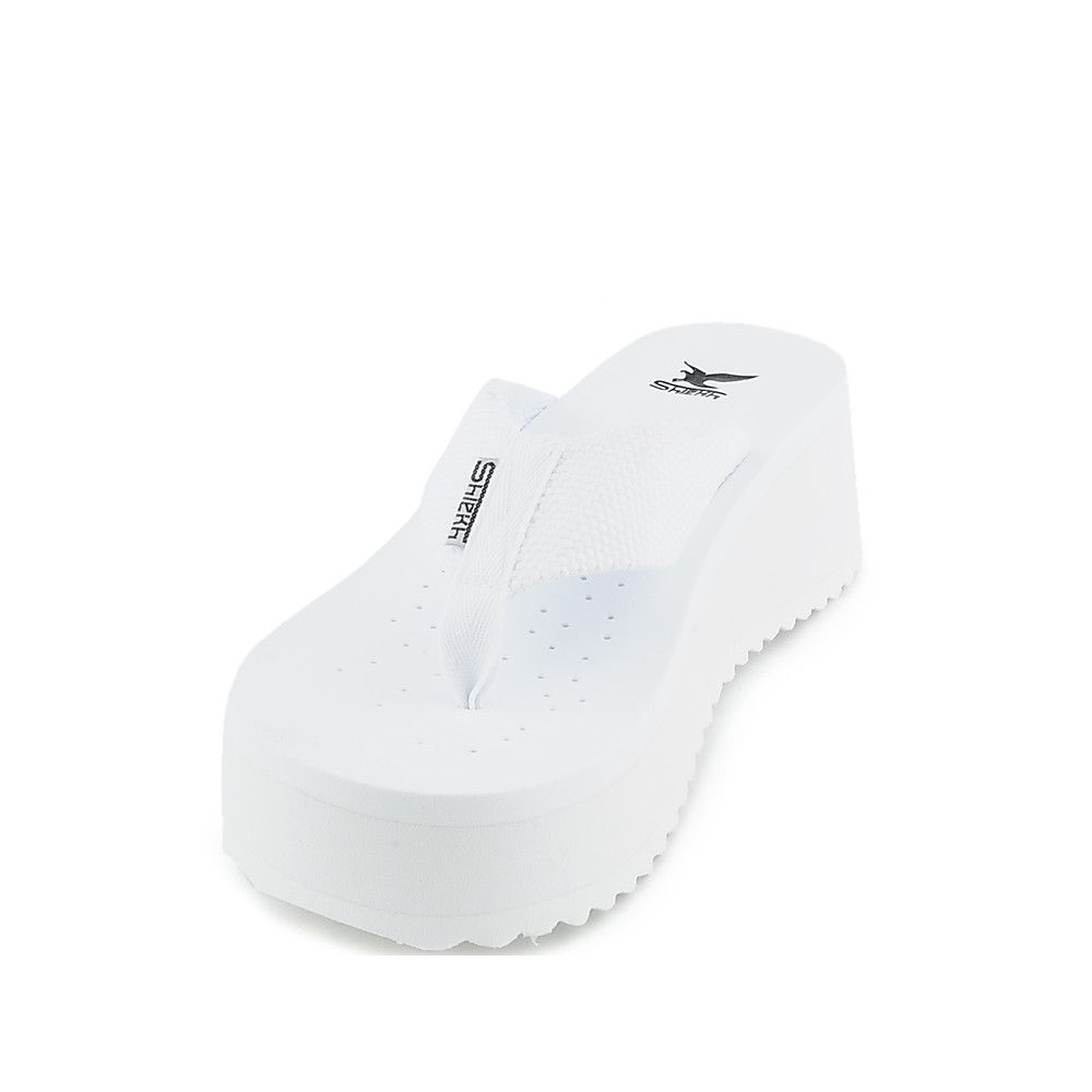 SHIEKH Women's Platform Thong Sandal AKAS FD AKAS WHT Shiekh