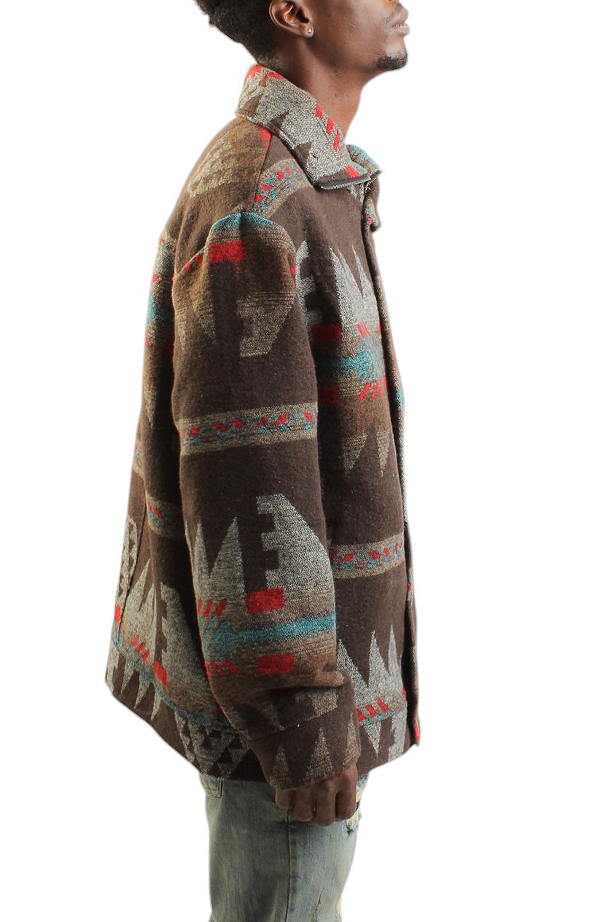 HIGH CALIBER Scott Western Flannel Tech Jacket E4006-MULTI - Shiekh