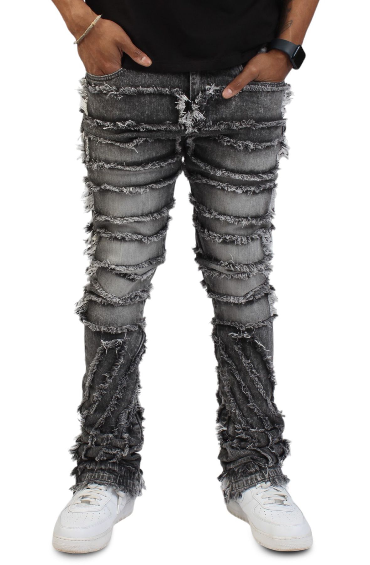 【AAKE】CORI DENIM HALF PT 3x1 Women's Corey W2 Mid-Rise Straight-Leg Cropped Jeans, 23