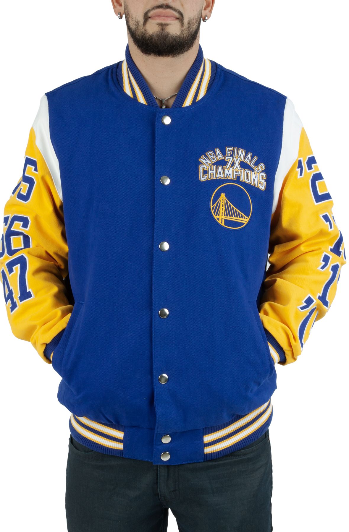 STARTER Warriors 7X Champs Canvas Jacket LA230443 - Shiekh