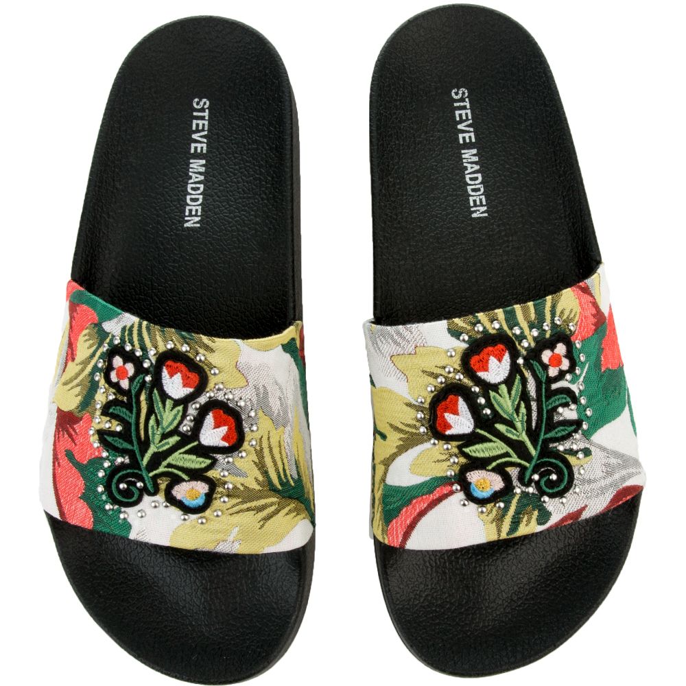 Fértil Óptima Me gusta STEVE MADDEN Patches Slide in Multi PATCHES 946 - Shiekh