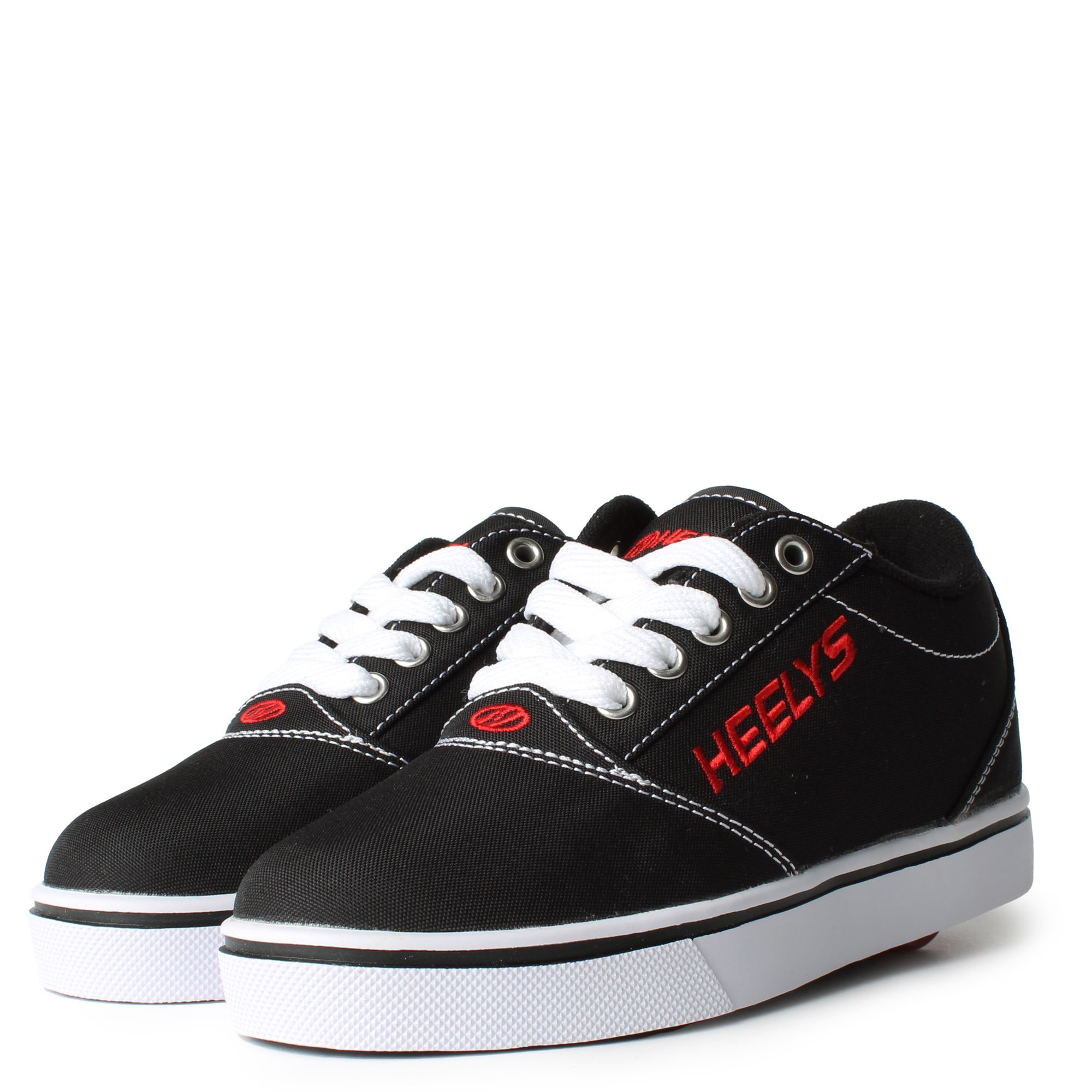 Heelys Pro 20 Wheeled Sneakers Mens Size 8 Black Red White Skate Shoes HE100757 Heelys Pro 20 Roller Sneakers for Kids and Adults in Black  main image 3