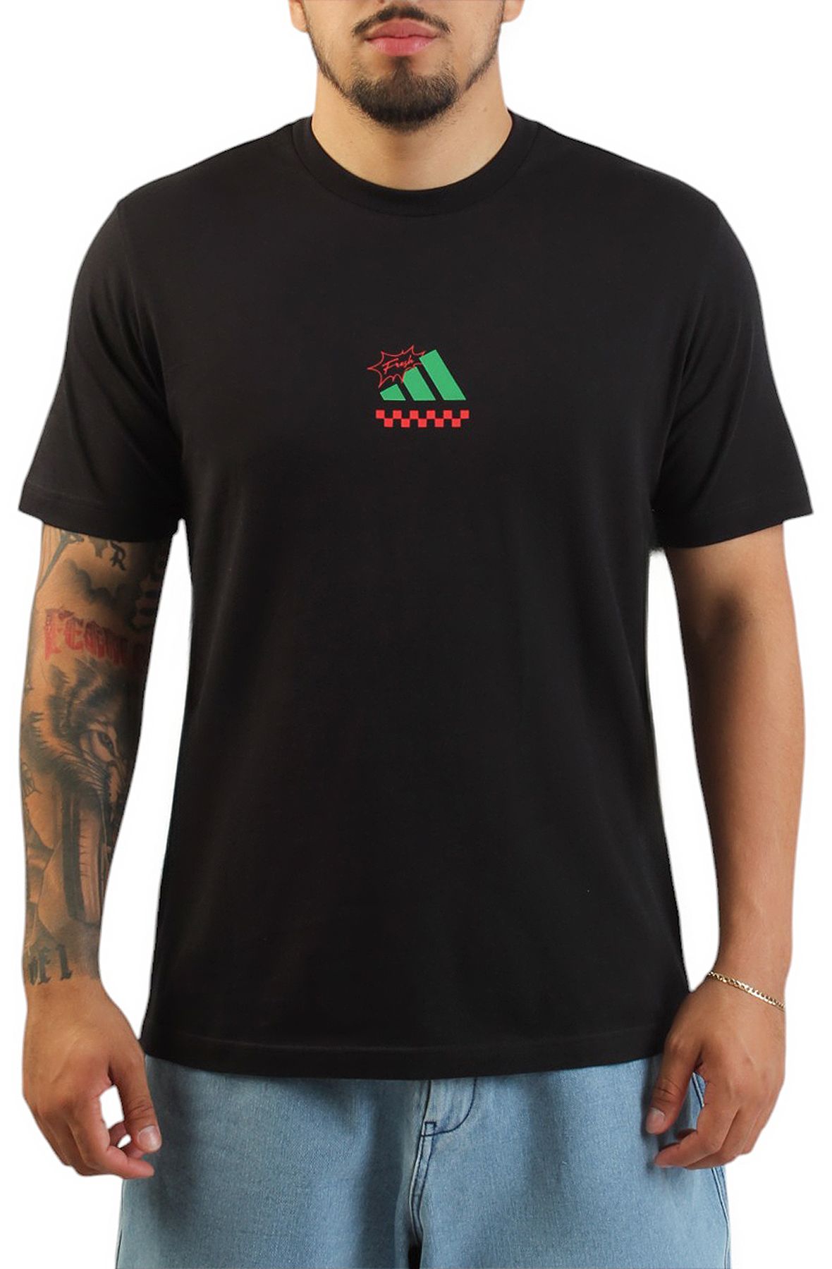 大人 可愛い 服  ADIDAS Lounge Pizza Graphic T-Shirt JM0347 - Shiekh ミュージシャン