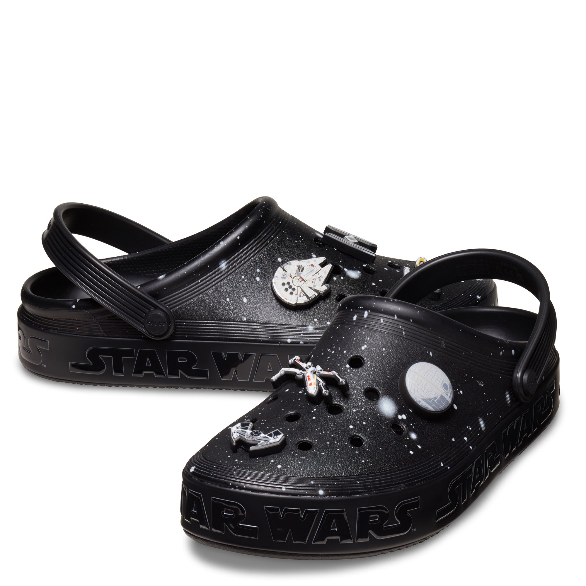 Star Wars Themed Black Clogs with Charms size 10 Star Wars and Crocs just dropped a three-pack of clogs  main image 4
