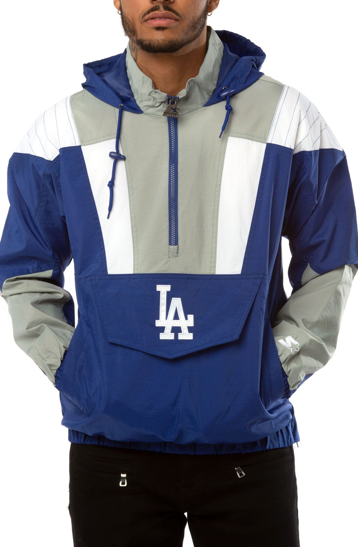 Lids Los Angeles Dodgers Mitchell & Ness Women's Windbreaker 2.0 Half-Zip  Hoodie Jacket - Royal