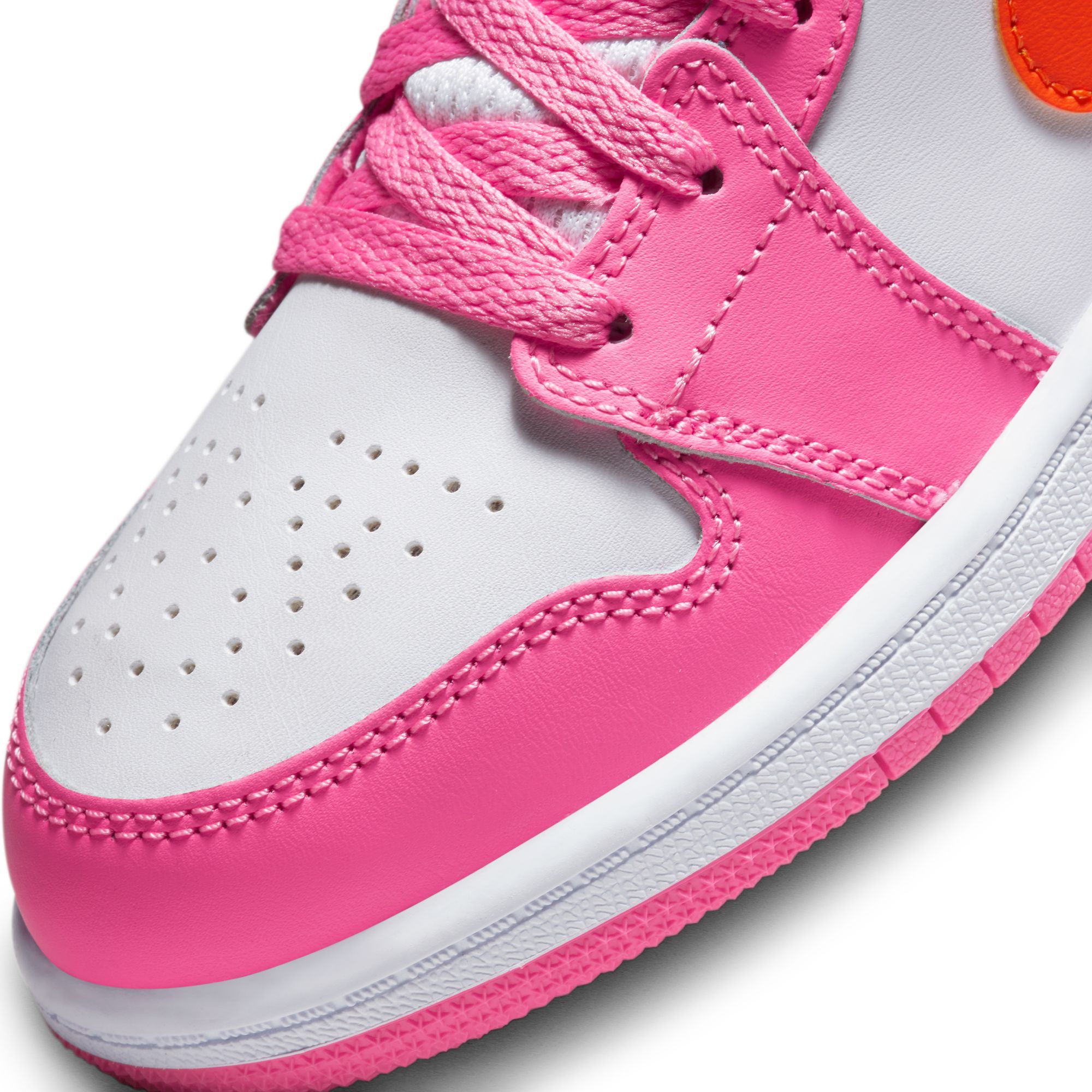 靴 Nike GS Air Jordan 1 Mid Soft Pink 25cm Air Jordan 1 Mid GS 