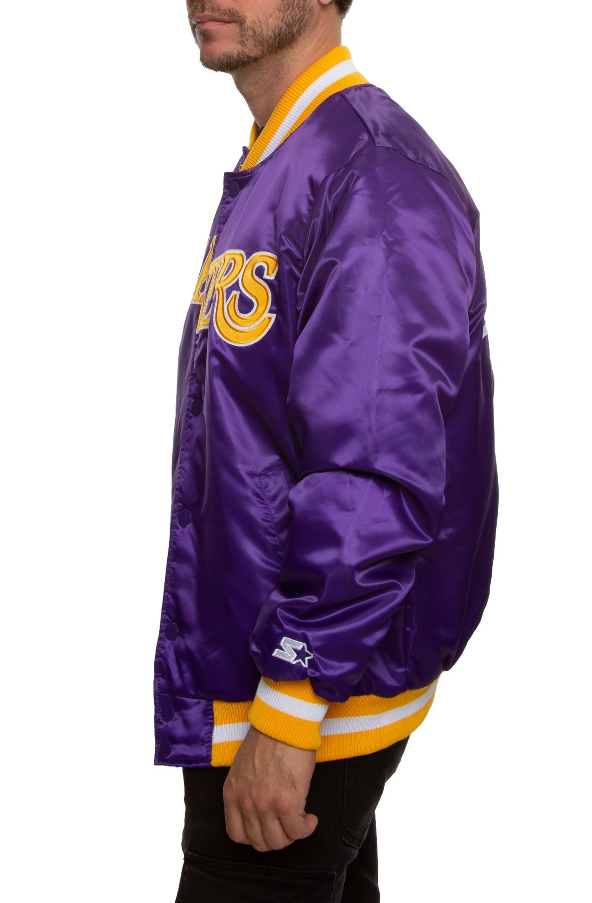 Men's Los Angeles Lakers Starter White/Purple The Pro III Quarter