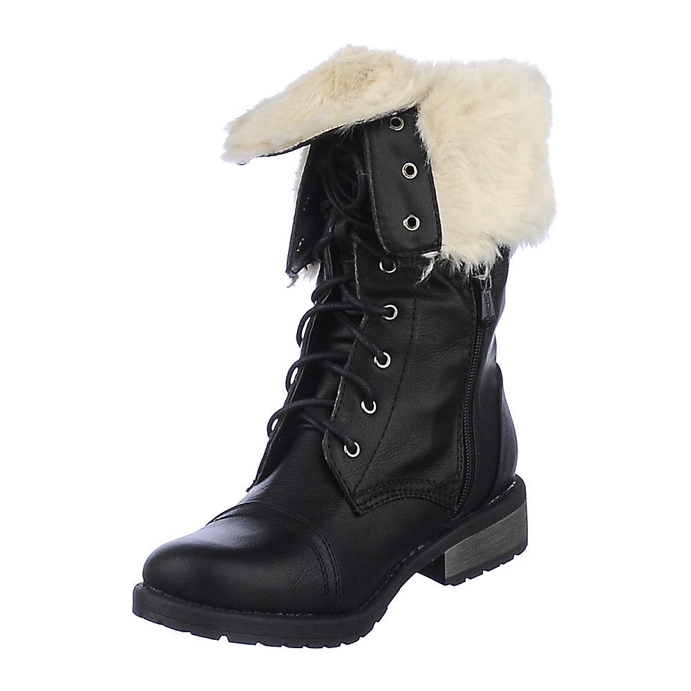 SHIEKH Combat Boot Pk-05 PK-FUR BLK - Shiekh