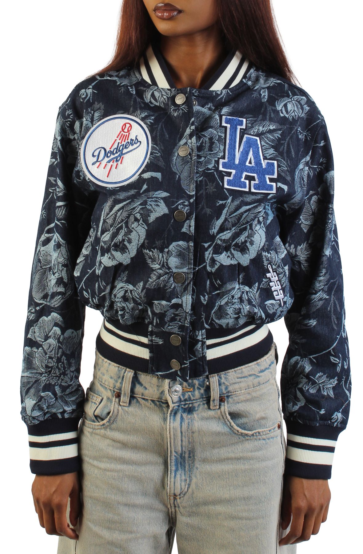 PRO STANDARD MLB Los Angeles Dodgers Floral Cropped Jacket