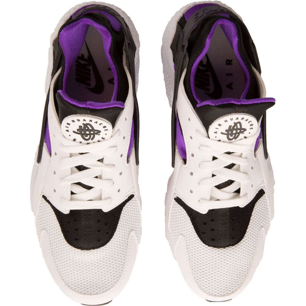 huaraches purple and white