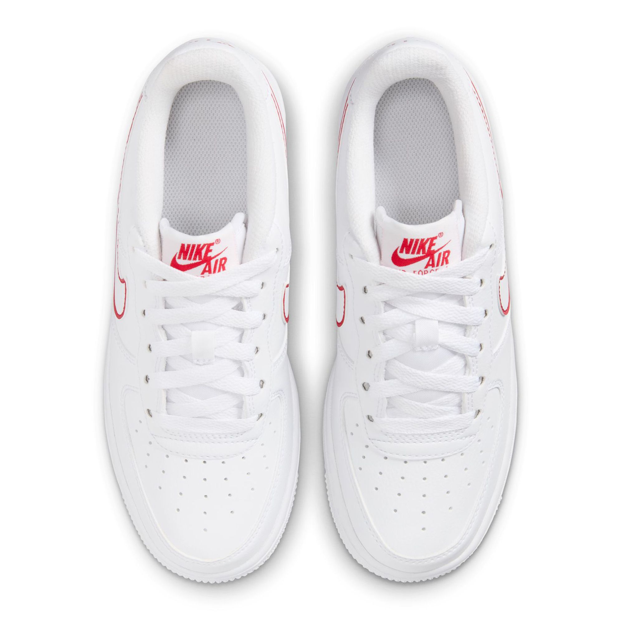 mens white nike with red swoosh