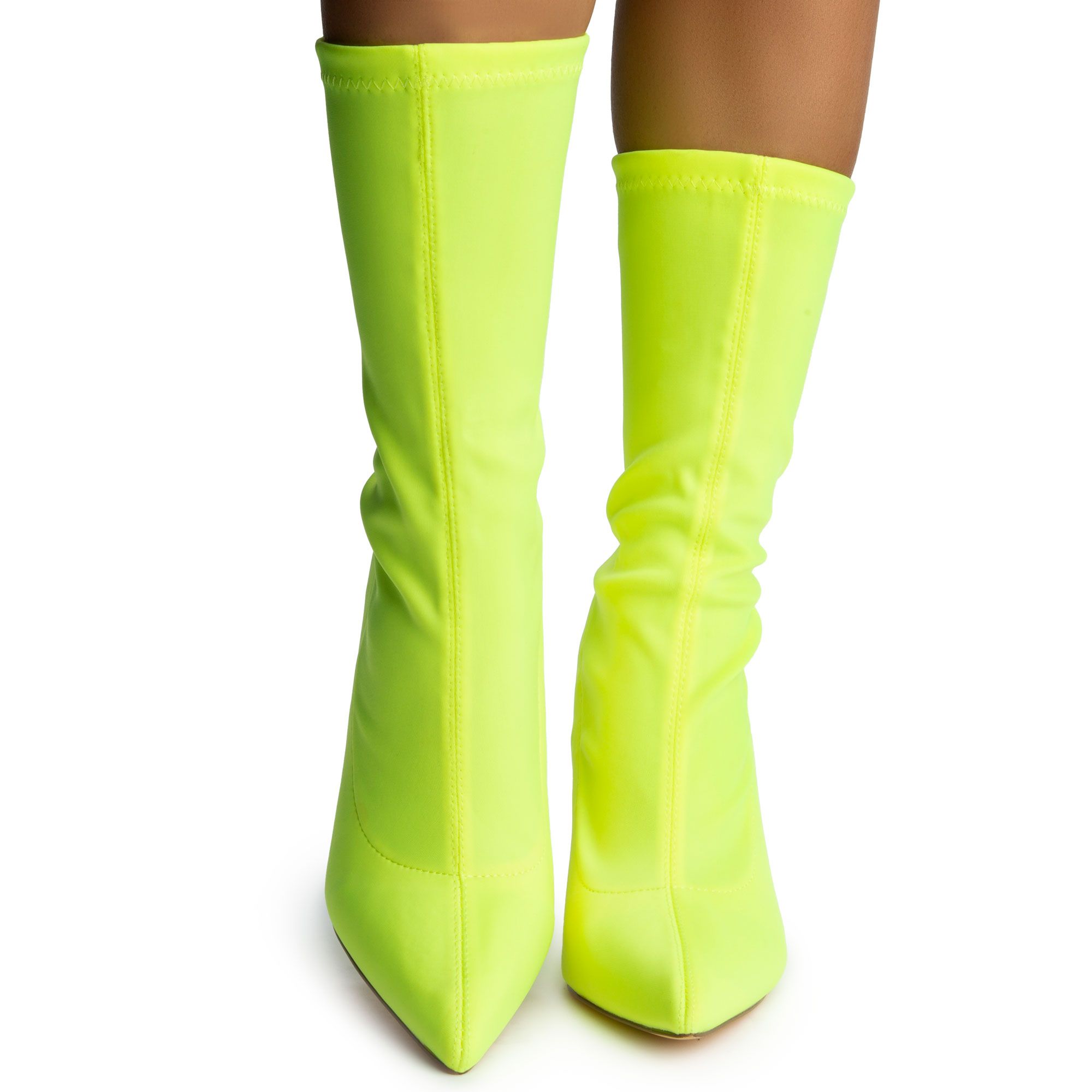 LILIANA Nordic 2 Neoprene Heel Booties NORDIC 2 LIME Shiekh