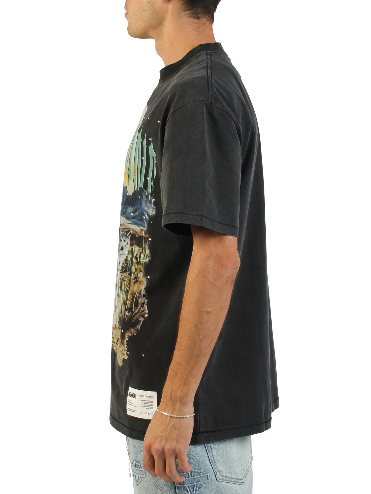 MEMORY LANE Running Wolves T-Shirt ML-HO25-023 - Shiekh