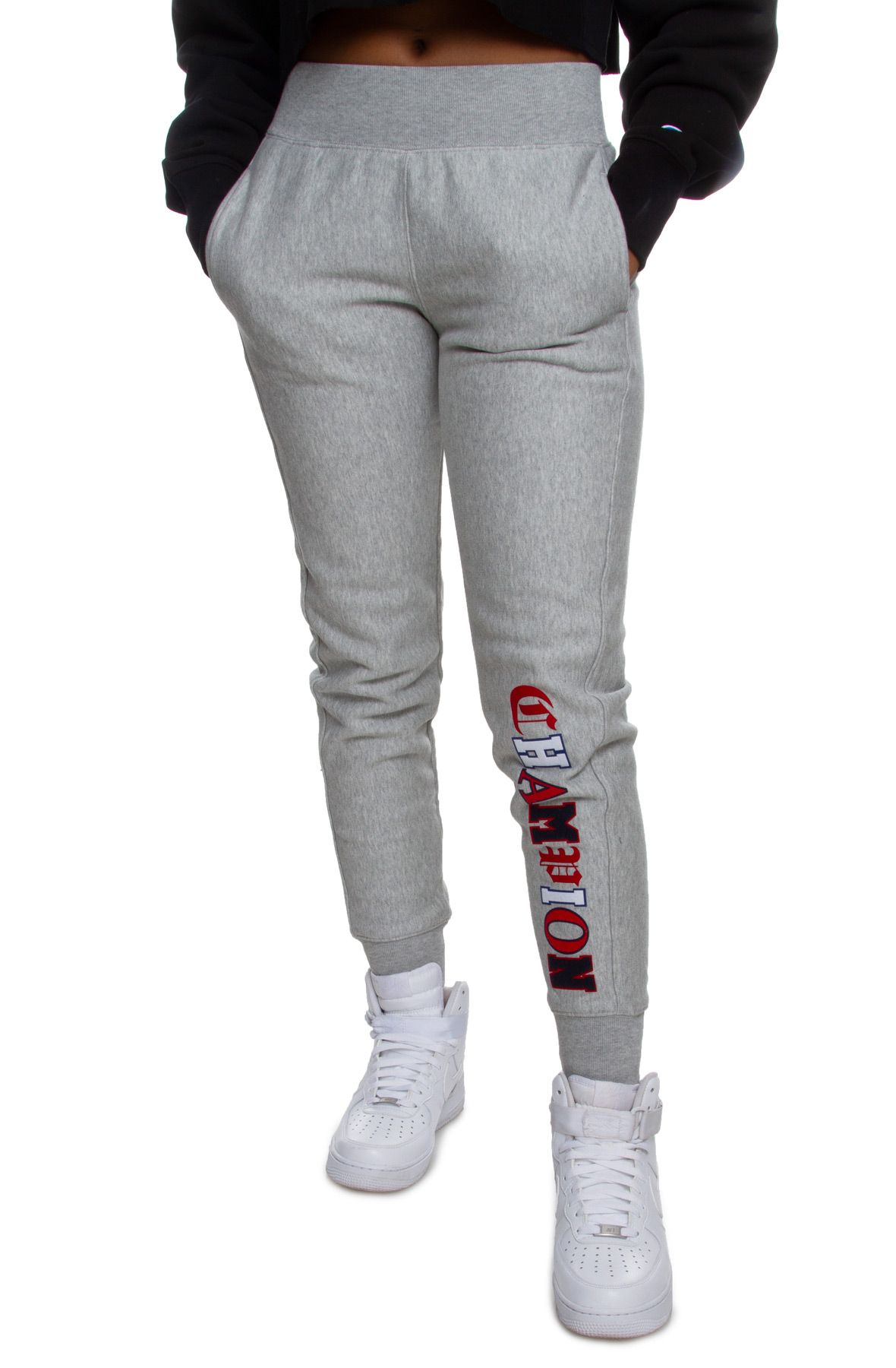 womens reverse weave joggers