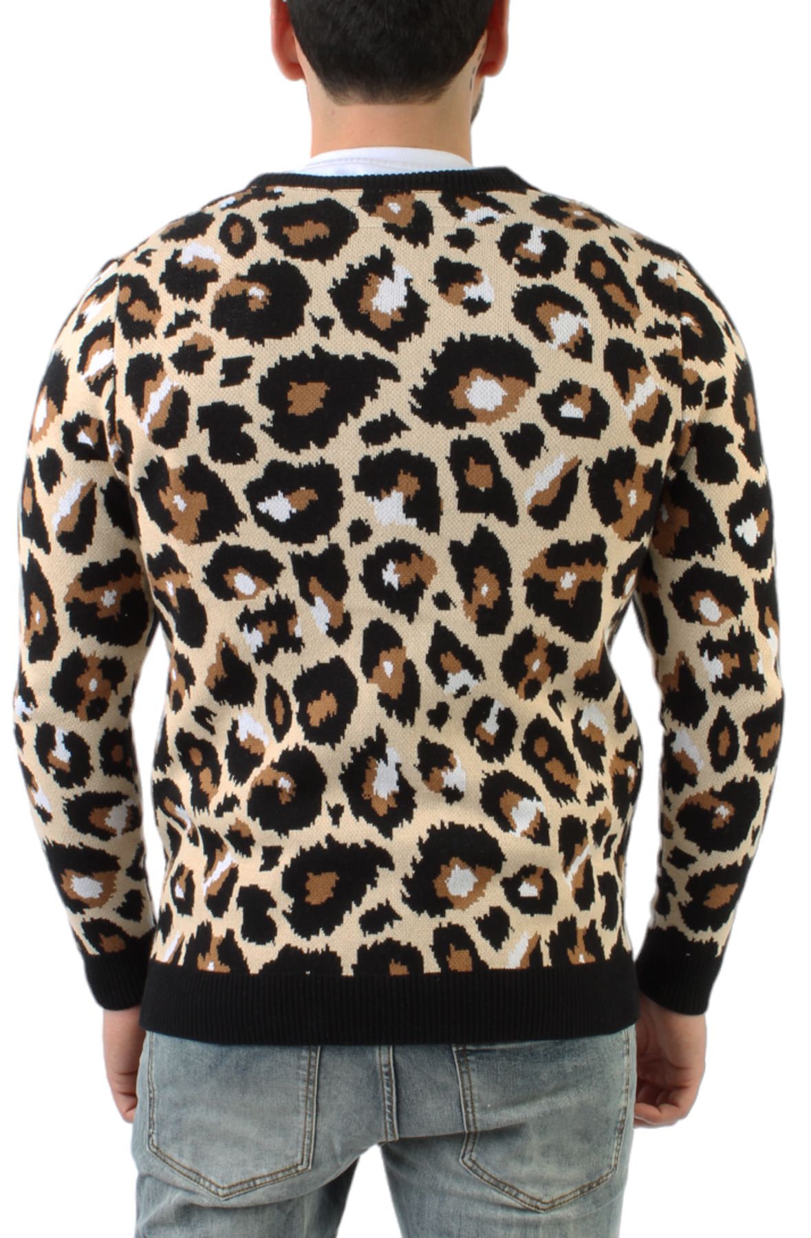 IROOCHI Cheetah Cardigan 34007-OWH - Shiekh