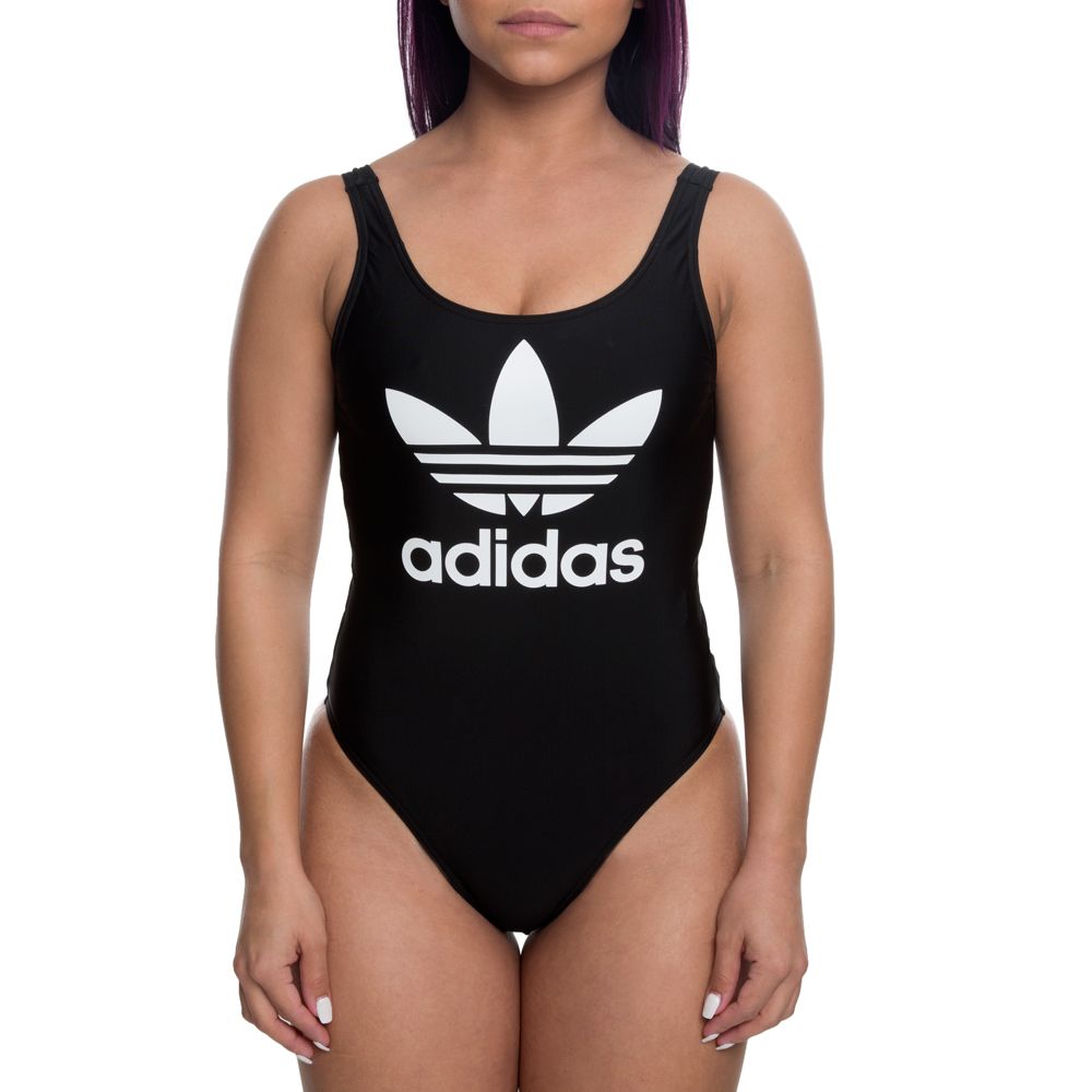 Adidas Originals Womens Trefoil swimsuit - Black