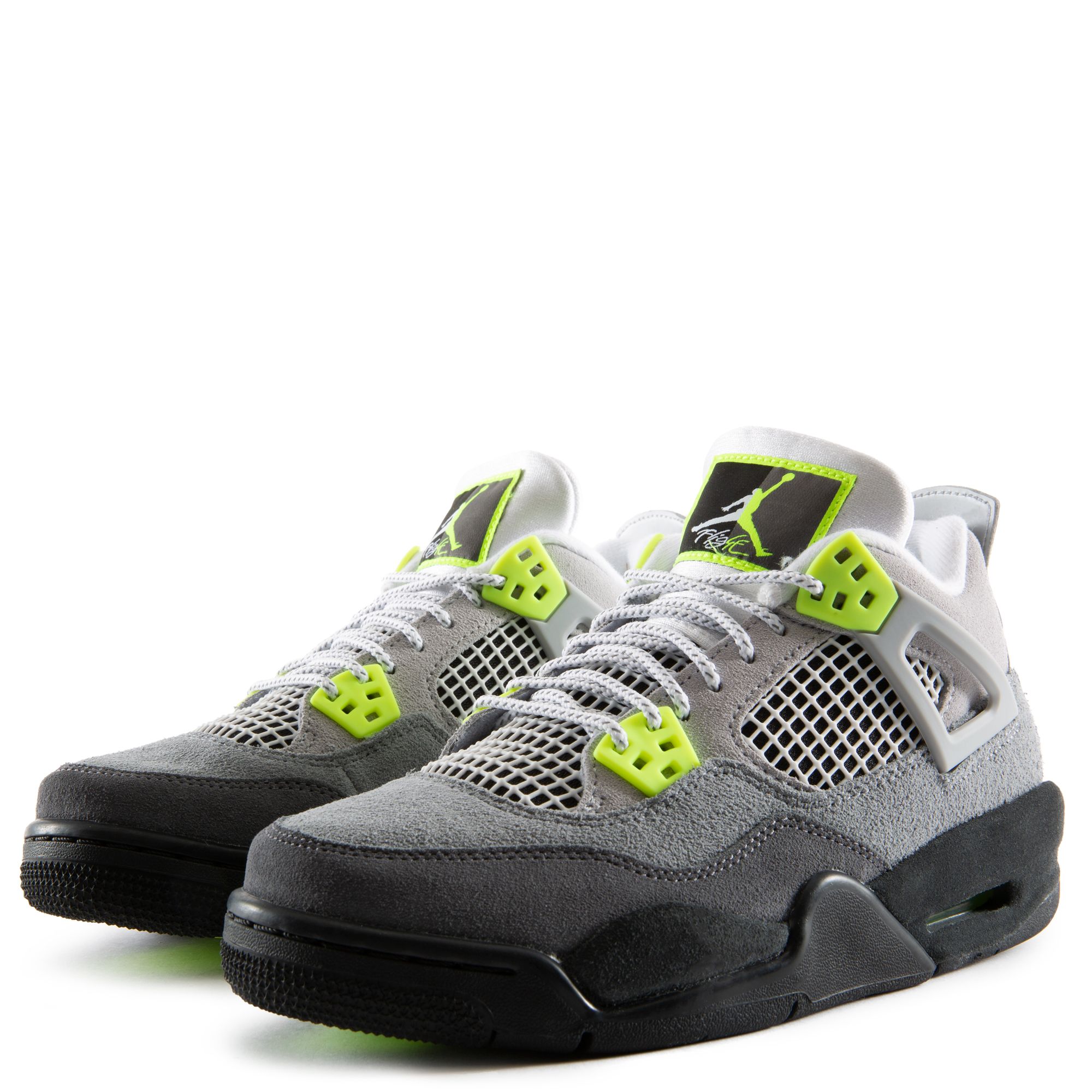 Nike Air Jordan 4 Retro LE - Cool Grey / Volt / Wolf Grey / Anthracite –  Kith