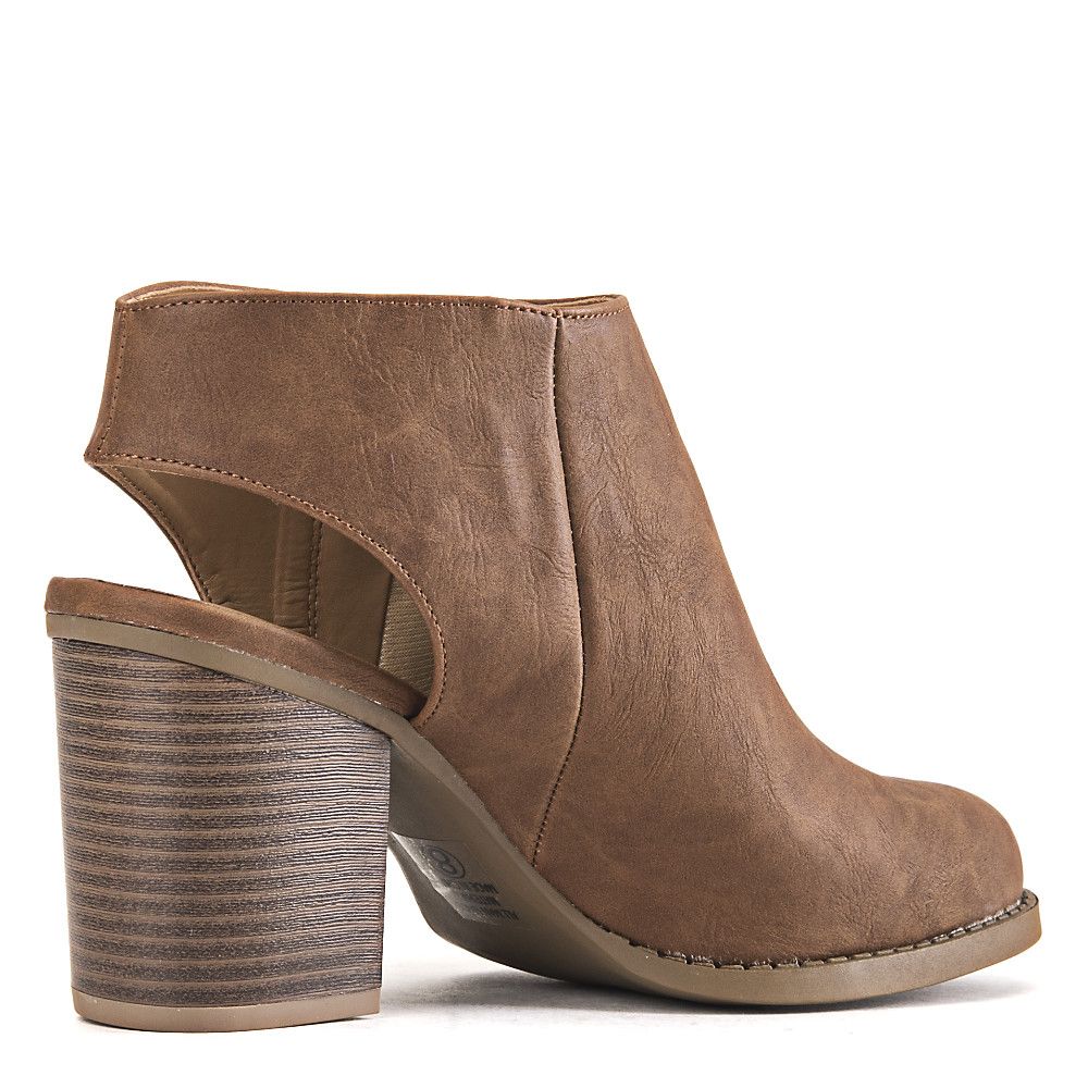 tan low heel