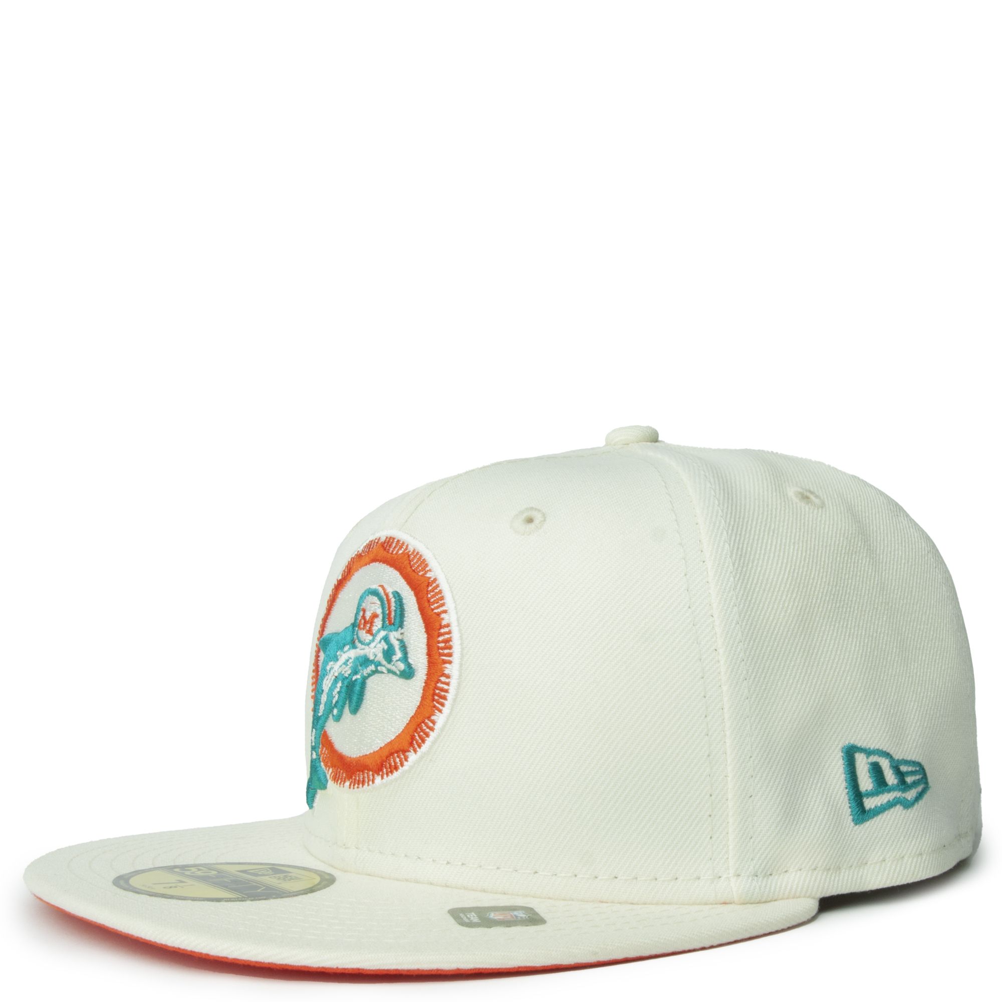 Miami Dolphins Fitted New Era 59Fifty Super Bowl Patch Chrome Cap Hat Grey  UV