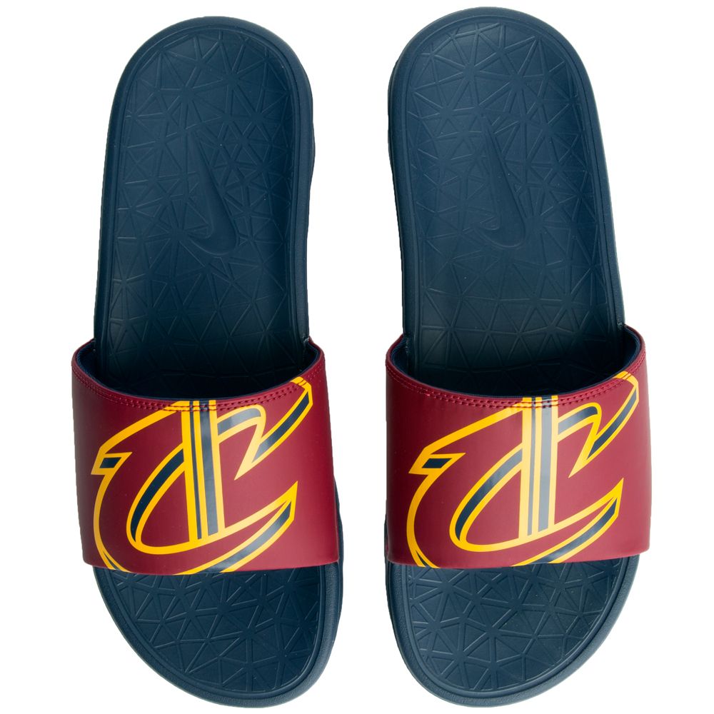 nike benassi red and gold