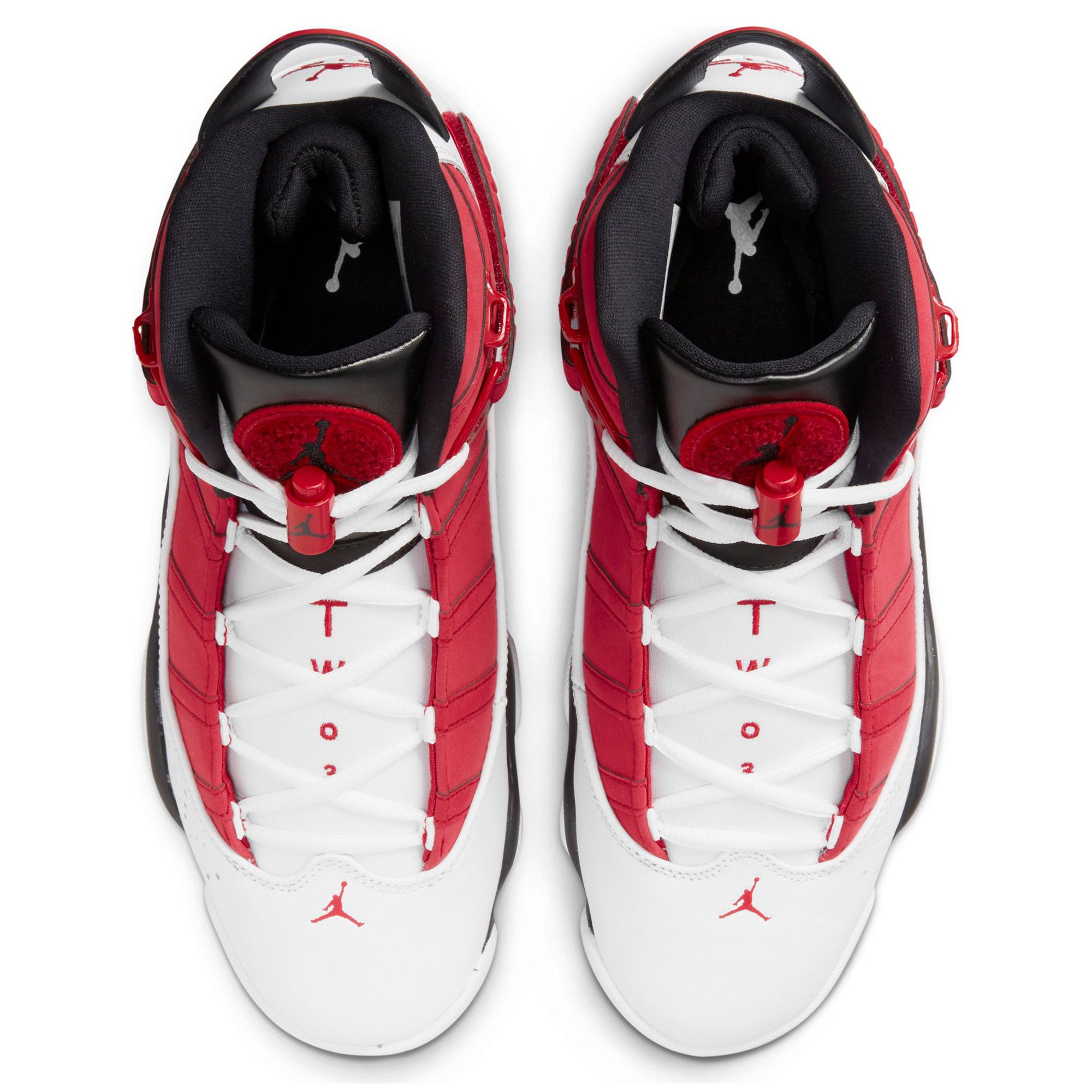 Jordan 6 Rings Basketball Shoes Mens White Black Speckle 322992-106 High Top Jordan 6 Rings White Fossil Stone Black Men main image 4