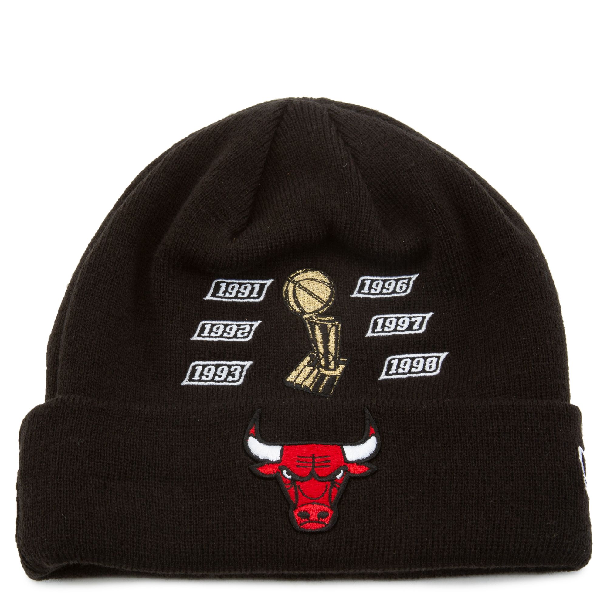 New Era Chicago Bulls knit beanie in black Exclusive at ASOS