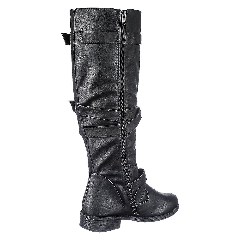 low heel riding boots